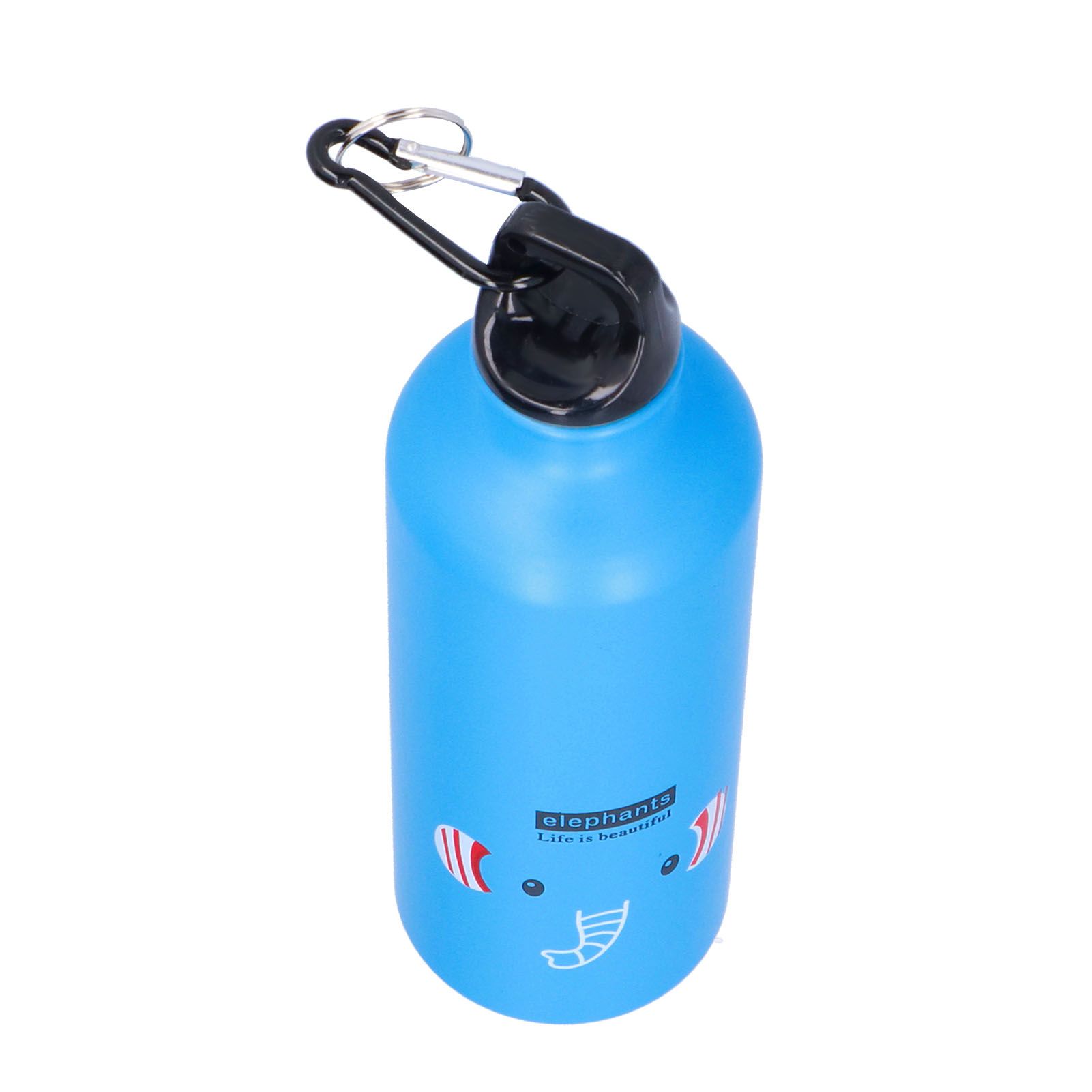Kids Water Bottle Cute Cartoon 500ml Aluminum Insulated Water Bottle Sport Water JugBlue Elephant - Image 6