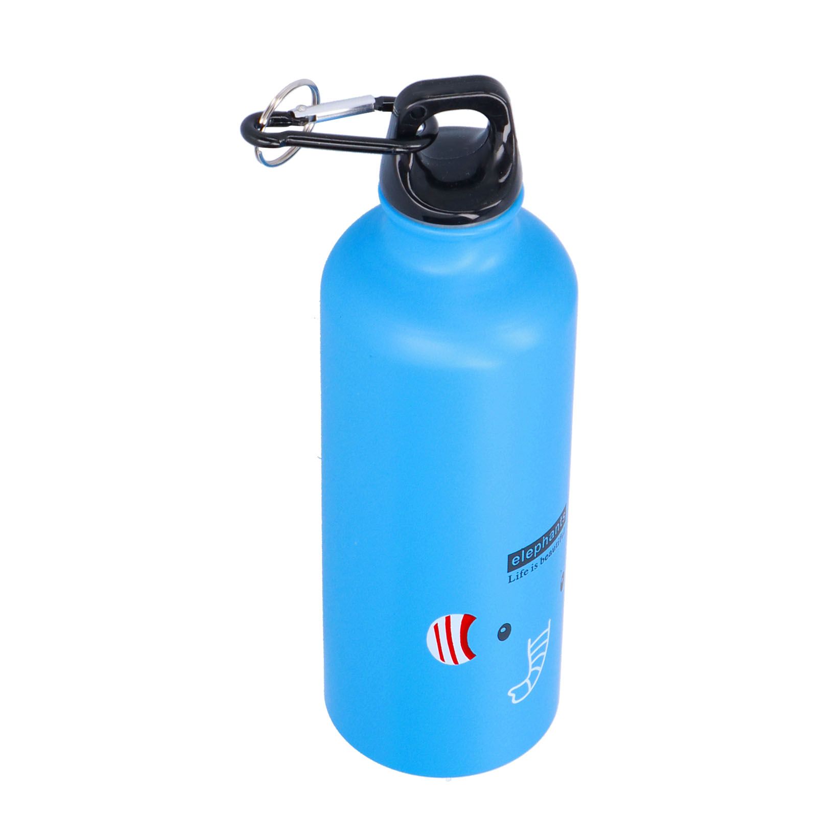 Kids Water Bottle Cute Cartoon 500ml Aluminum Insulated Water Bottle Sport Water JugBlue Elephant - Image 7