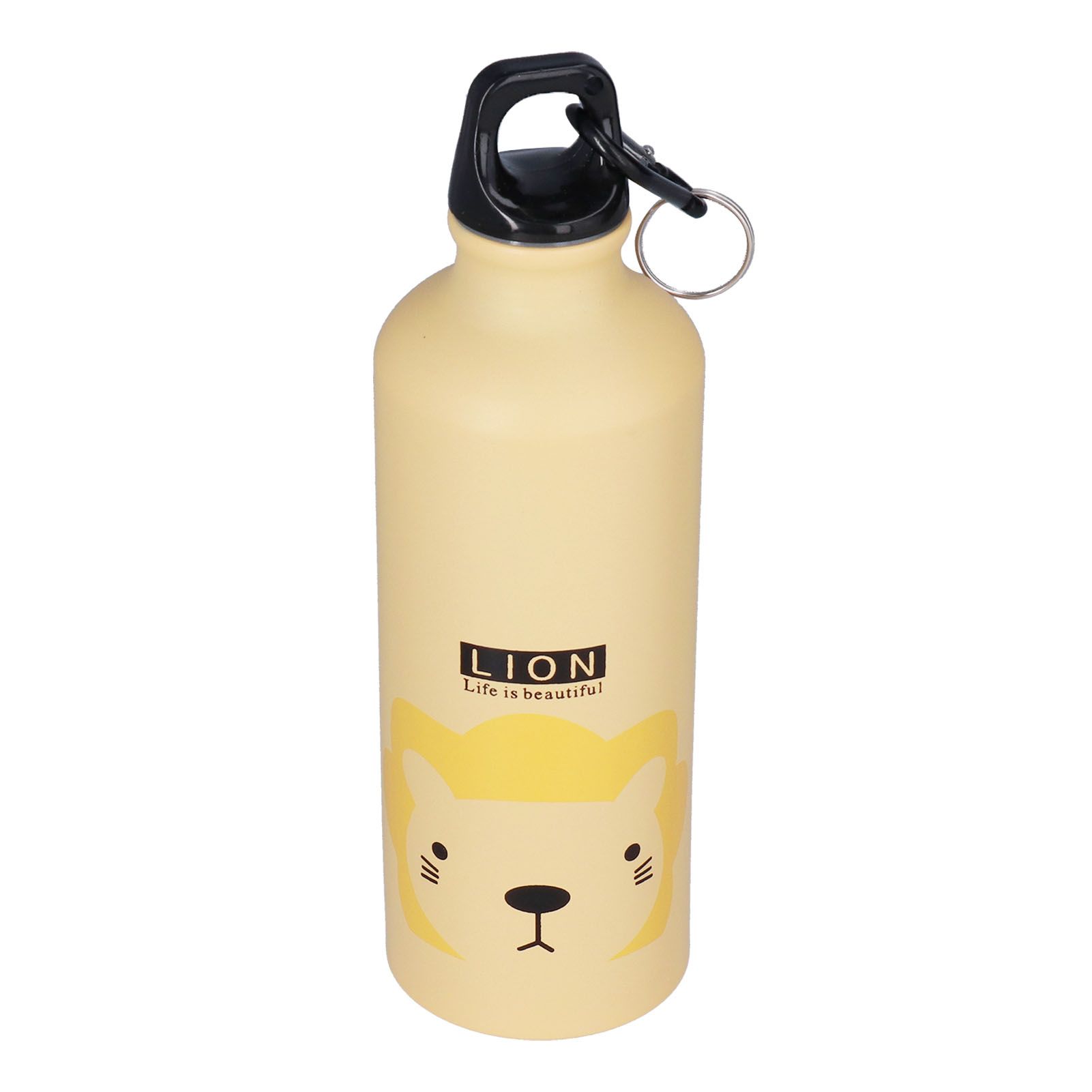 Kids Water Bottle Cute Cartoon 500ml Aluminum Insulated Water Bottle Sport Water JugYellow Lion - Image 1