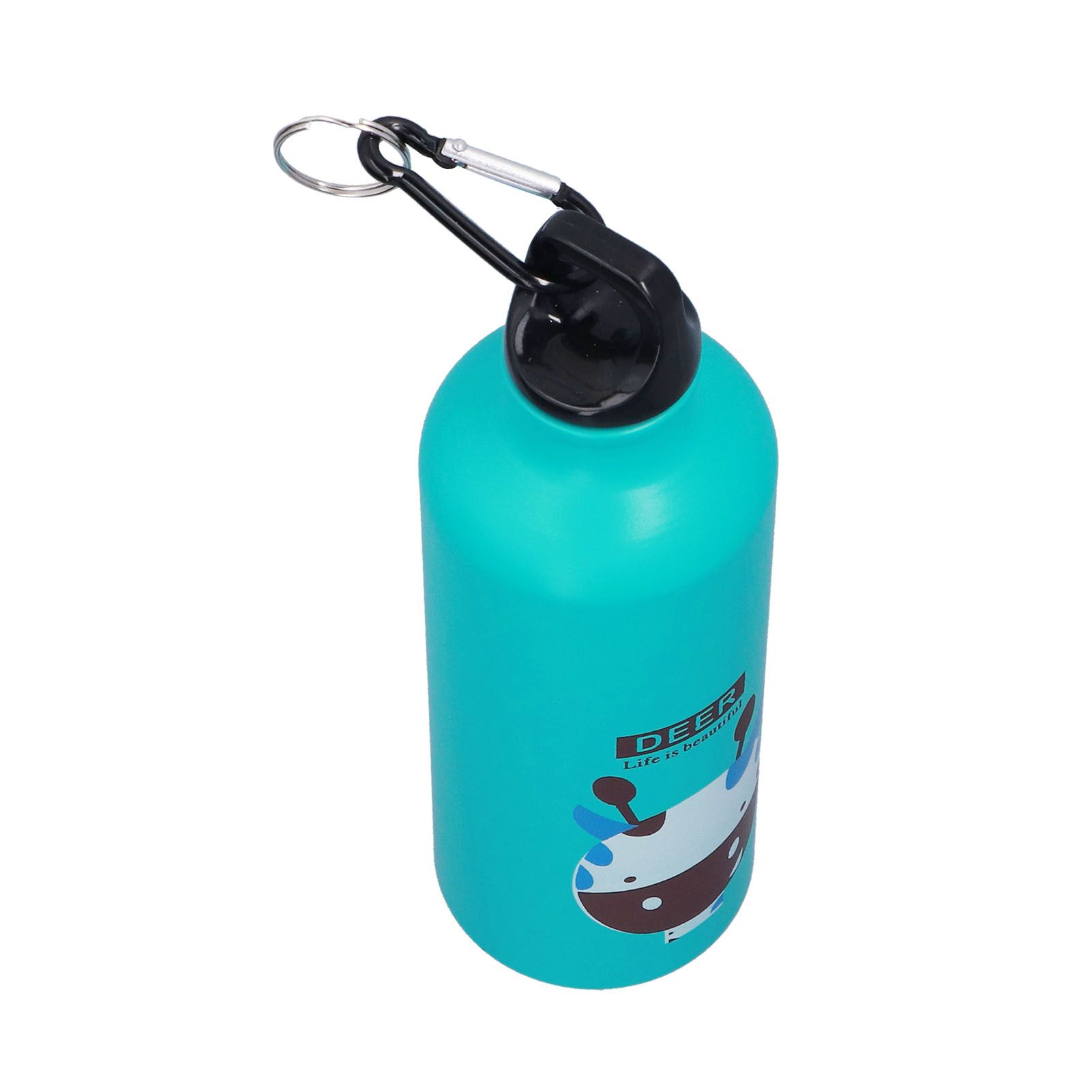 Kids Water Bottle Cute Cartoon 500ml Aluminum Insulated Water Bottle Sport Water JugGreen Deer - Image 3