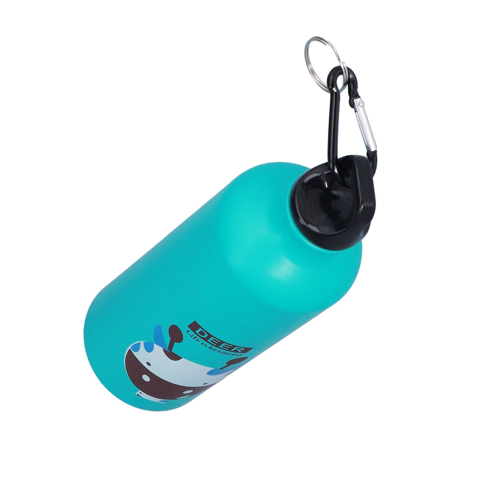 Kids Water Bottle Cute Cartoon 500ml Aluminum Insulated Water Bottle Sport Water JugGreen Deer - Image 4