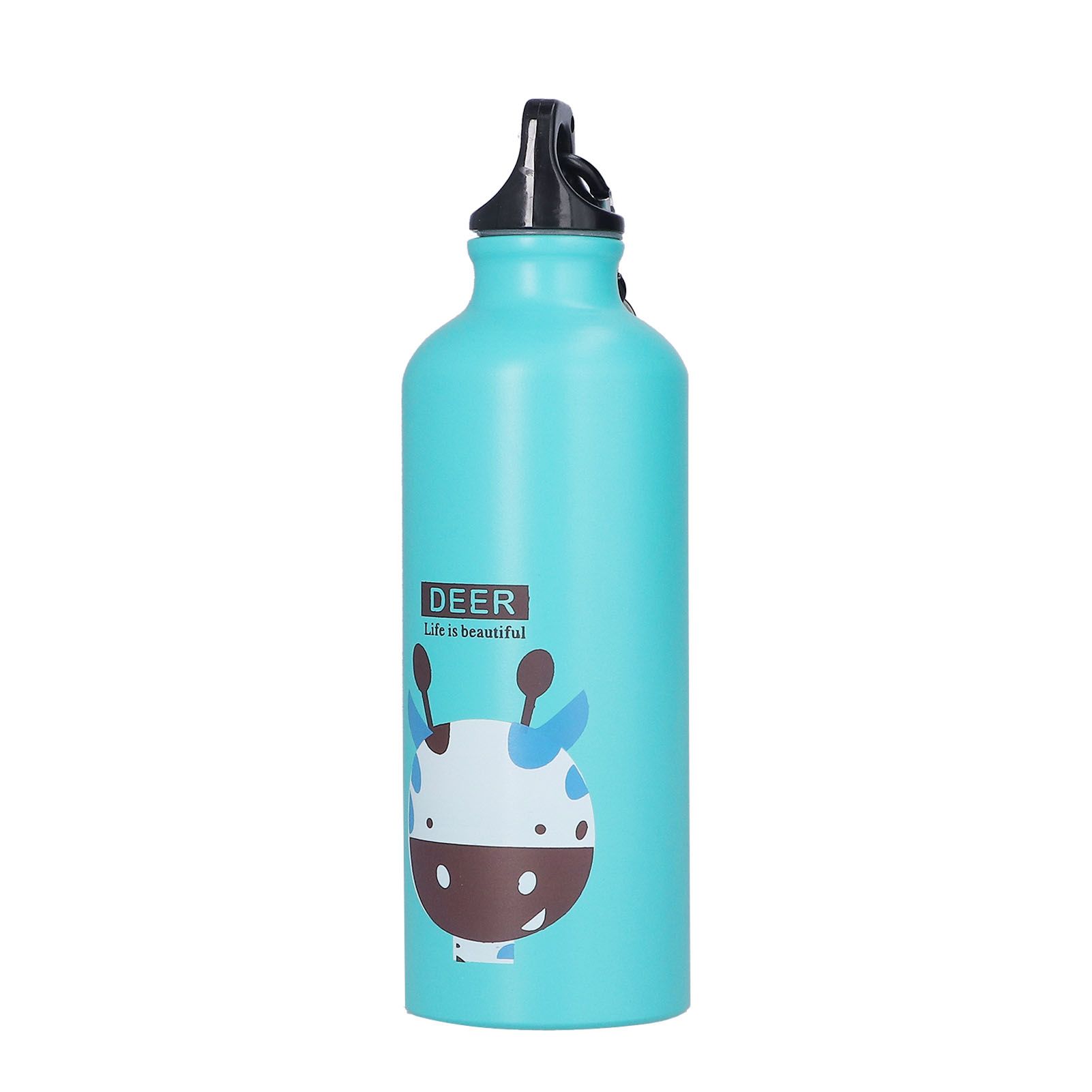 Kids Water Bottle Cute Cartoon 500ml Aluminum Insulated Water Bottle Sport Water JugGreen Deer - Image 7