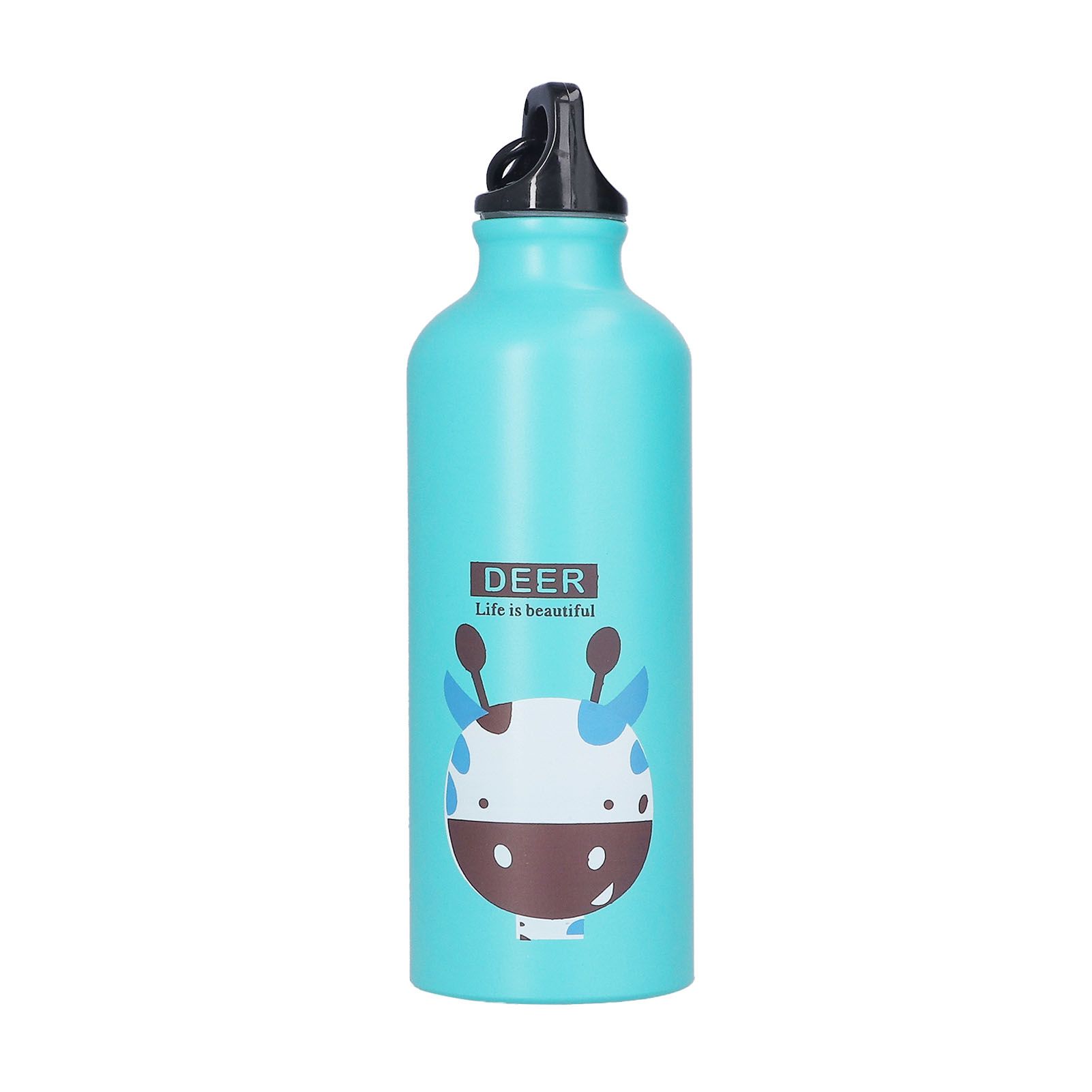 Kids Water Bottle Cute Cartoon 500ml Aluminum Insulated Water Bottle Sport Water JugGreen Deer - Image 8