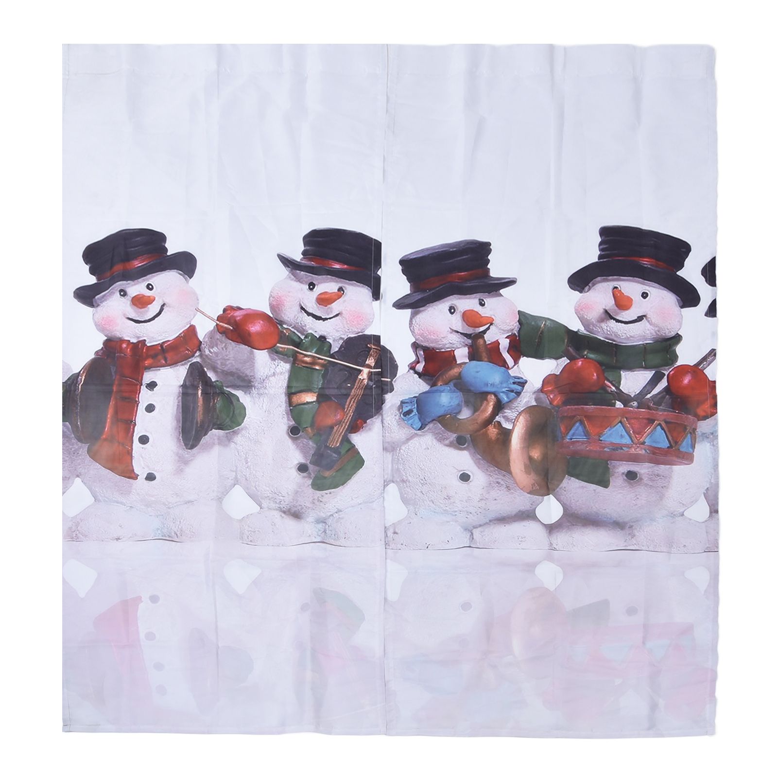 Digital Printing Blackout Curtain Snowman Pattern Blind Shade Window Drapes for Bedroom Living Room170x200cm Christmas Style 2 - Image 1