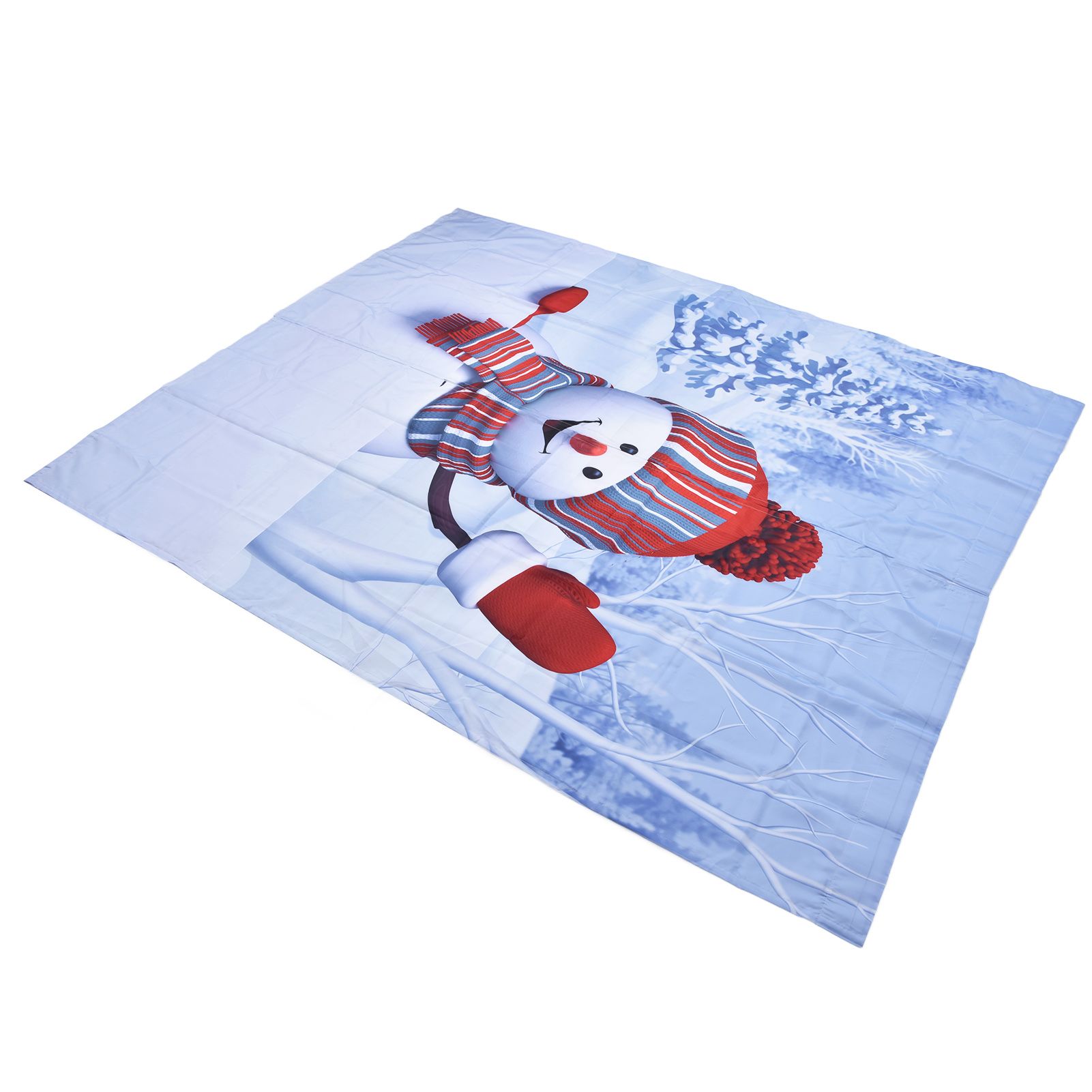 Digital Printing Blackout Curtain Snowman Pattern Blind Shade Window Drapes for Bedroom Living Room170x200cm Christmas Style 4 - Image 3