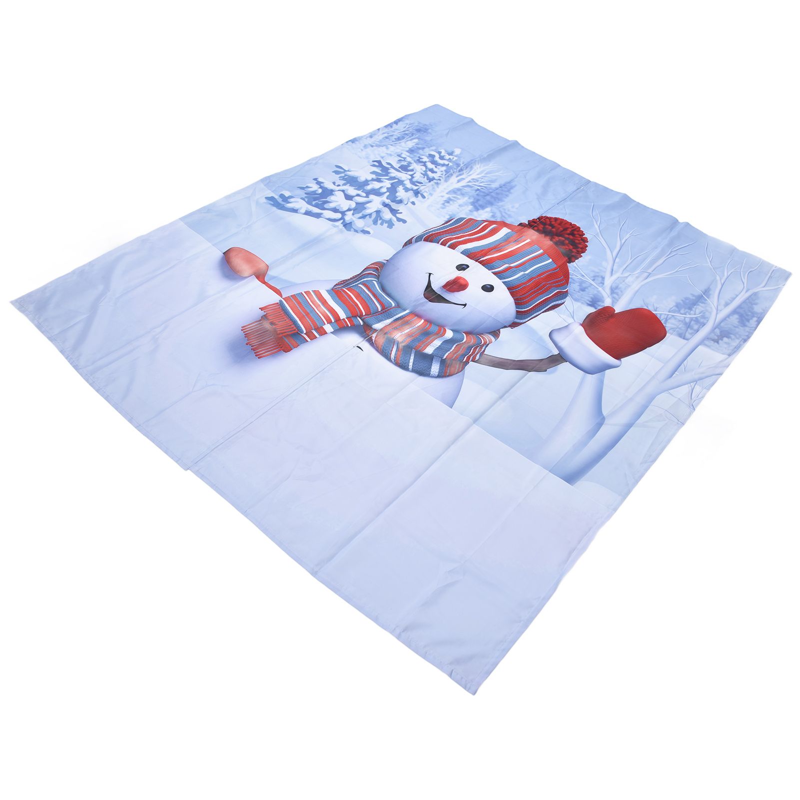Digital Printing Blackout Curtain Snowman Pattern Blind Shade Window Drapes for Bedroom Living Room170x200cm Christmas Style 4 - Image 5