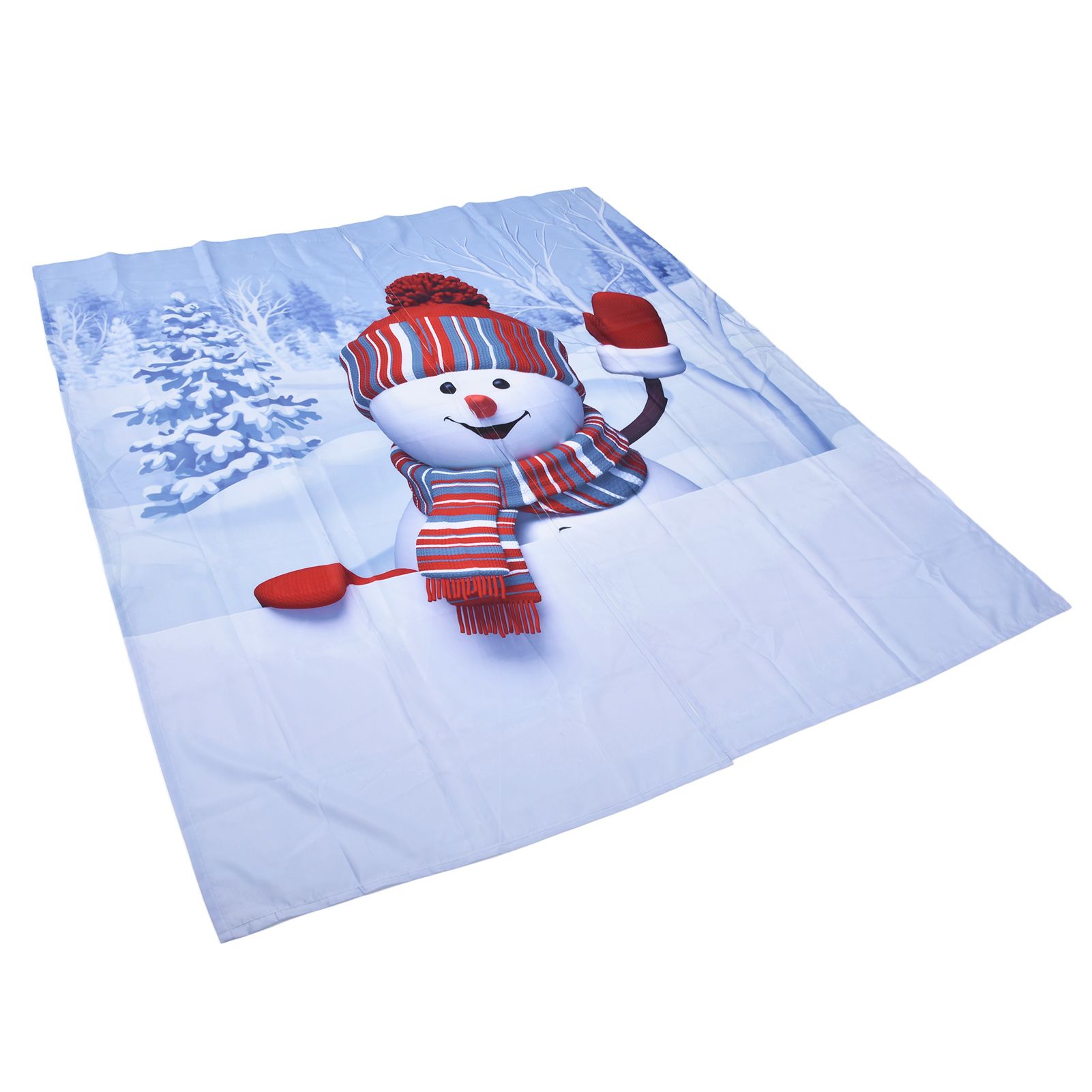 Digital Printing Blackout Curtain Snowman Pattern Blind Shade Window Drapes for Bedroom Living Room170x200cm Christmas Style 4 - Image 7