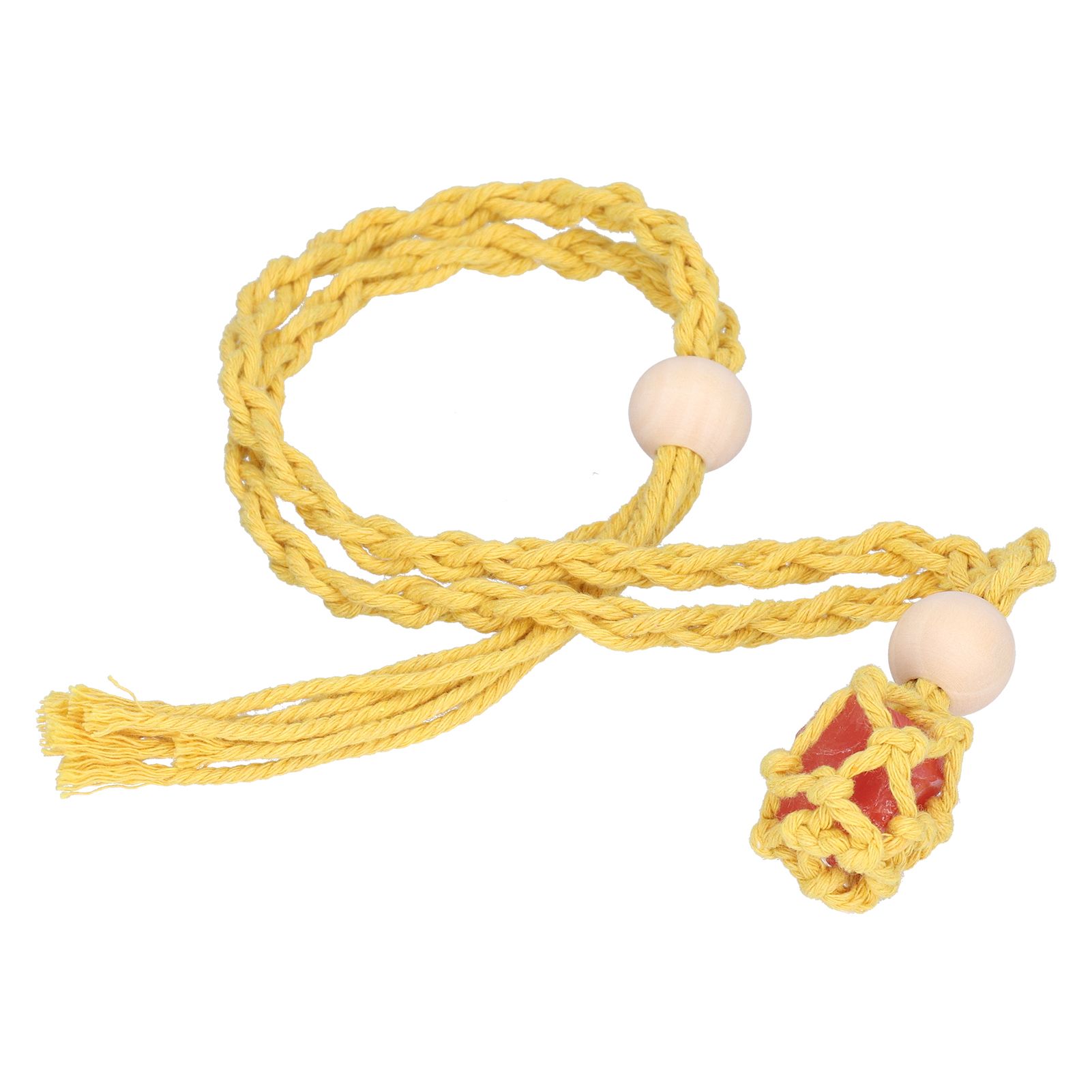 3pcs Net Bag Necklace Empty Stone Holder Rope Replacement Adjustable Necklace Cord for Crystals Quartz Stone HolderYellow - Image 4