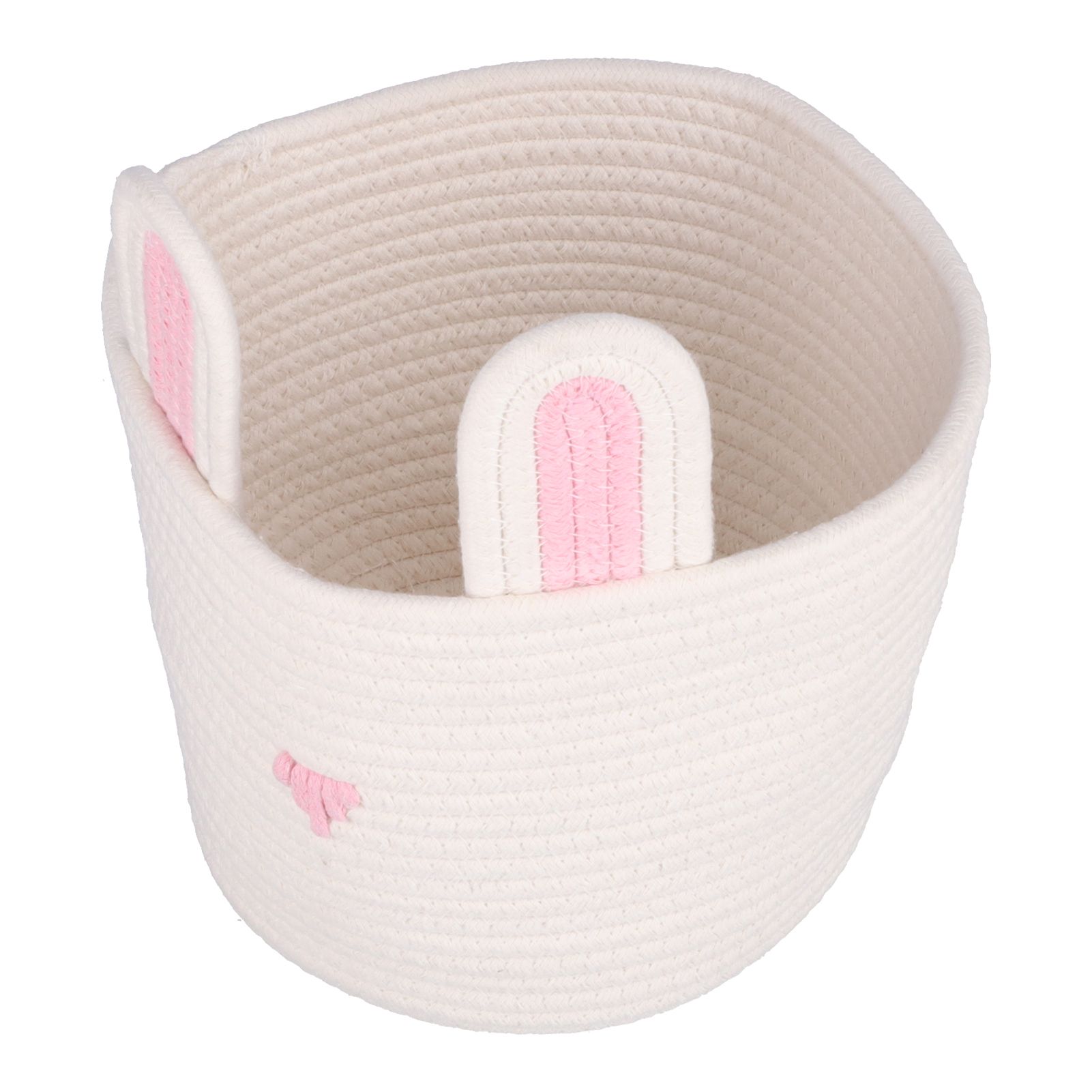 Storage Basket Rugged Lovely Small Bunny Attractive Decorative Home Furnishing Decoration - Image 3
