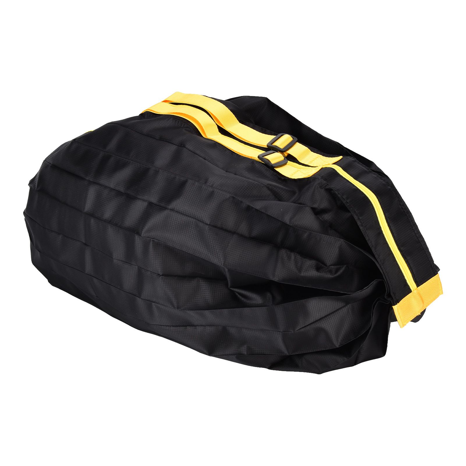 Stylish Reusable Shopping Bag Oxford Cloth Portable Foldable High Capacity Shoulder Bag Waterproof TotePure Black - Image 3