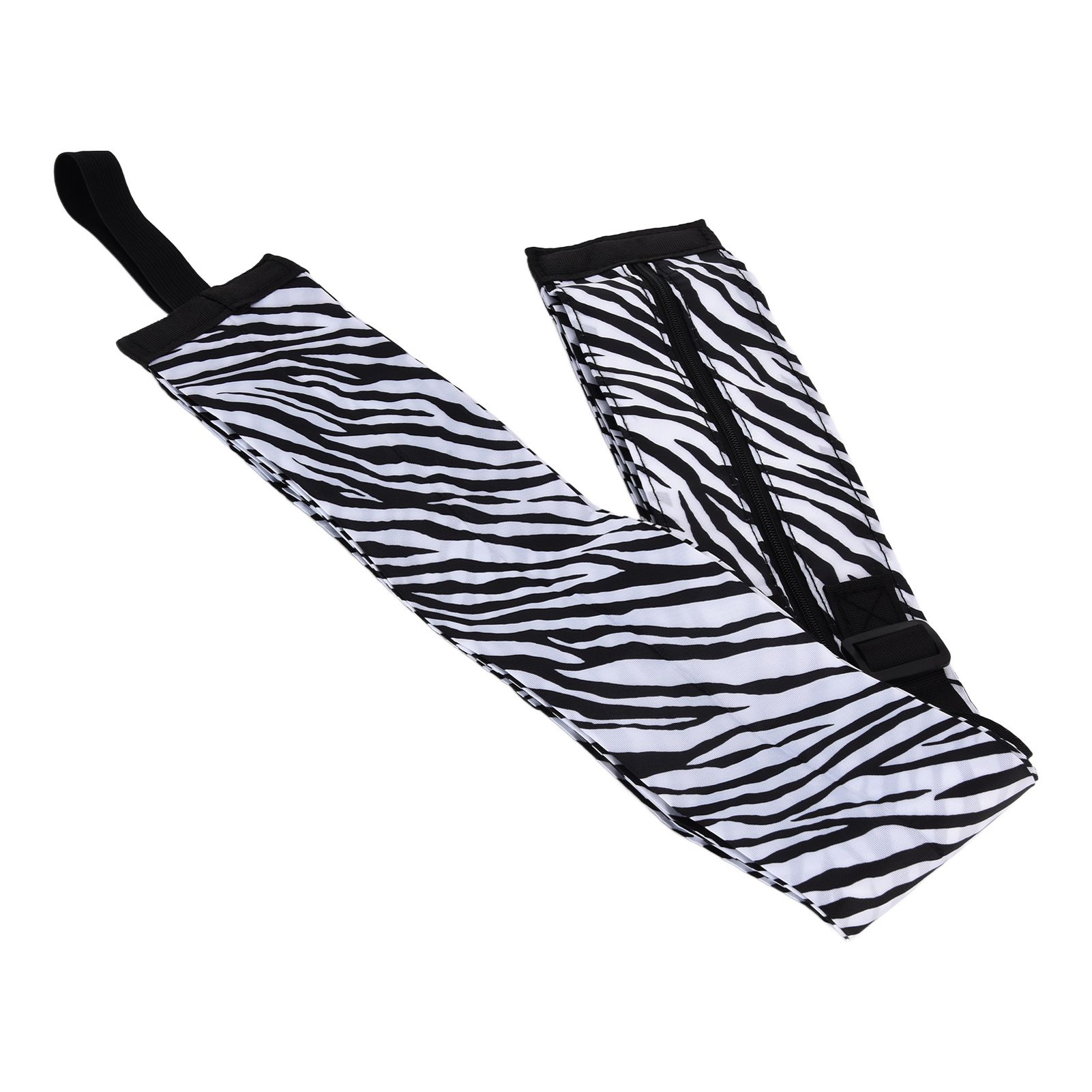 Stylish Reusable Shopping Bag Oxford Cloth Portable Foldable High Capacity Shoulder Bag Waterproof ToteZebra Stripe - Image 4