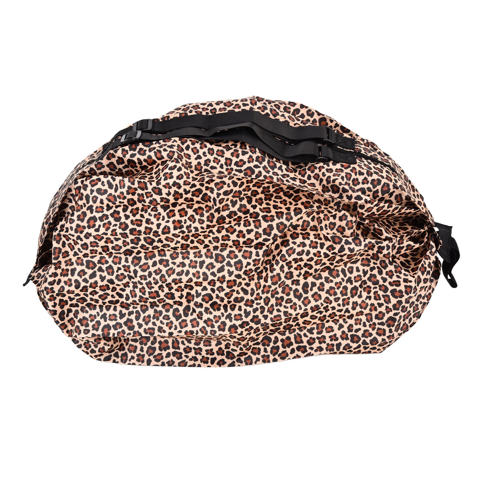 Stylish Reusable Shopping Bag Oxford Cloth Portable Foldable High Capacity Shoulder Bag Waterproof ToteLeopard Print - Image 1