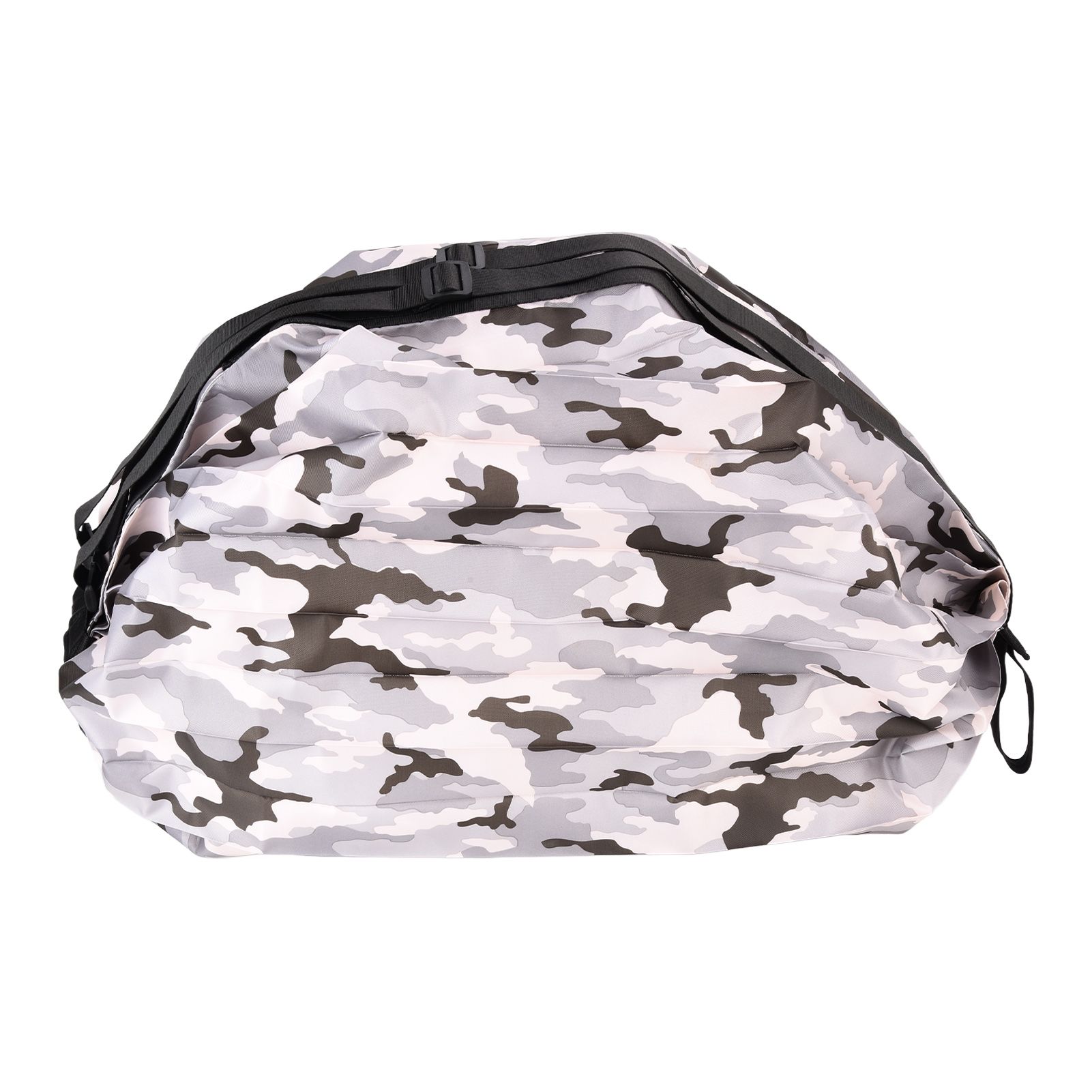 Stylish Shopping Backpacks Foldable Reusable Eco Friendly Grocery Bags for Shopping TravelGrey Camouflage - Image 1