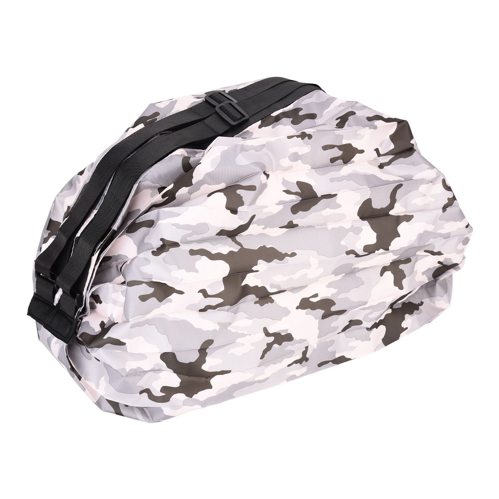 Stylish Shopping Backpacks Foldable Reusable Eco Friendly Grocery Bags for Shopping TravelGrey Camouflage - Image 3