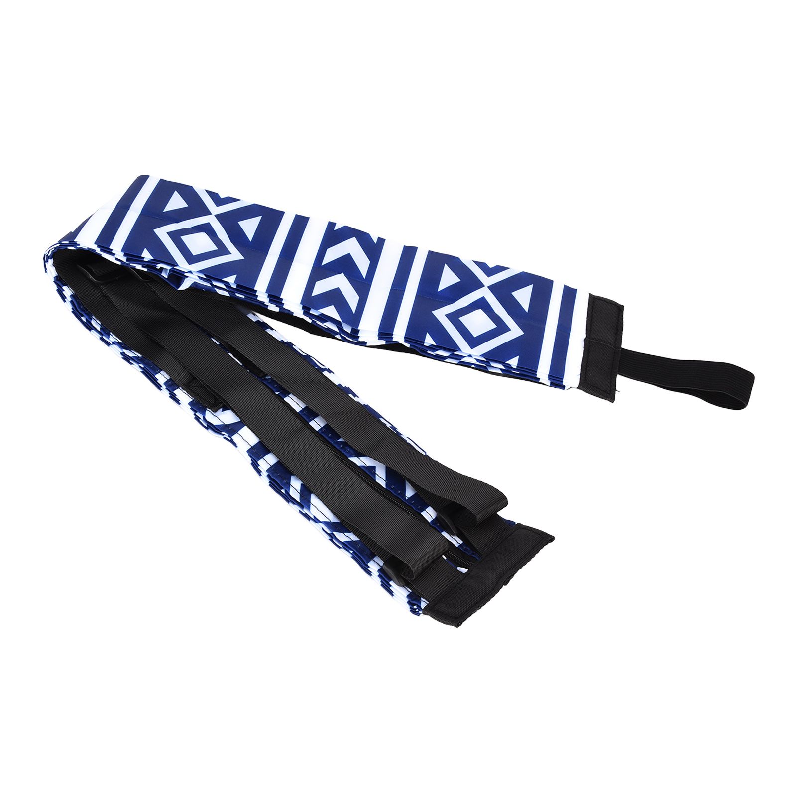 Stylish Shopping Backpacks Foldable Reusable Eco Friendly Grocery Bags for Shopping Travel(Blue White ) - Image 7