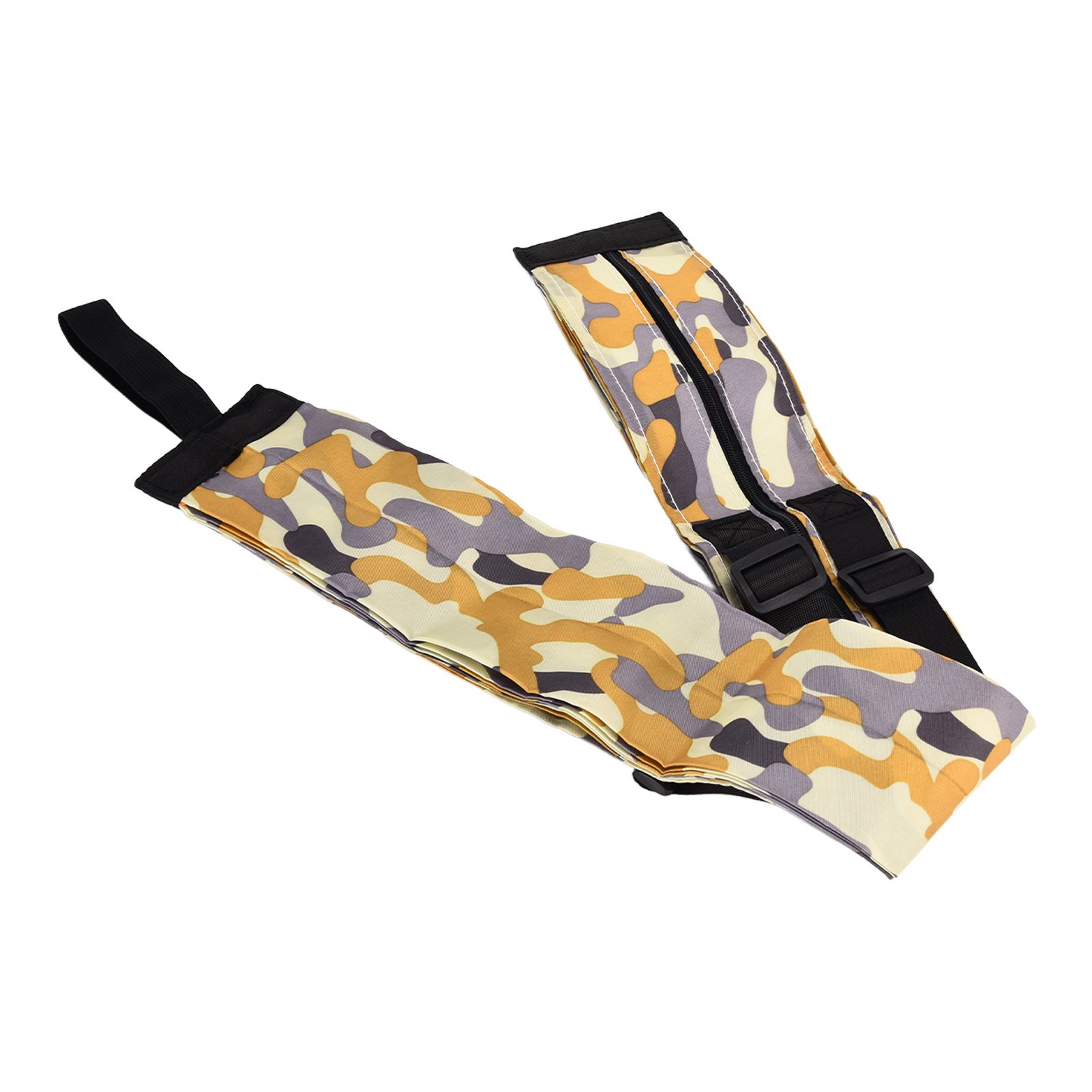 High Capacity Storage Bag Travel Single Shoulder Waterproof Shopping Bag Portable Folding Storage BagYellow Camouflage - Image 5