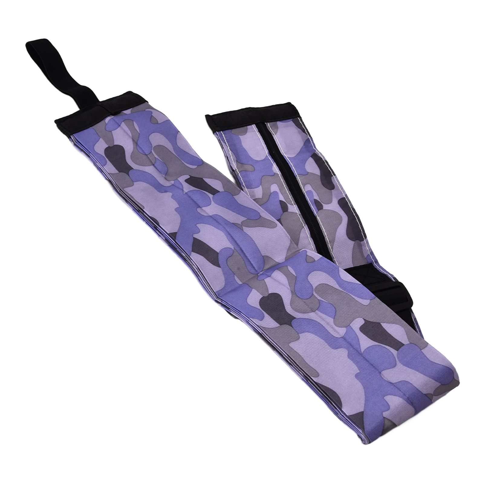 High Capacity Storage Bag Travel Single Shoulder Waterproof Shopping Bag Portable Folding Storage BagPurple Camouflage - Image 5