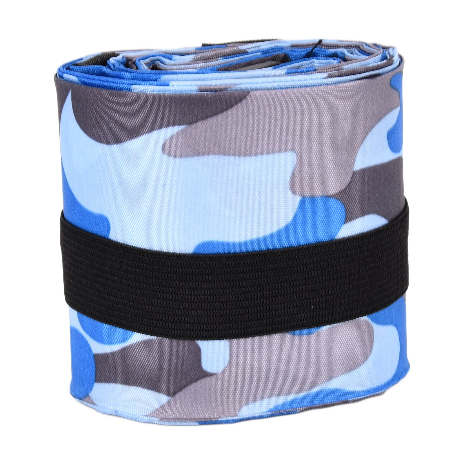 High Capacity Storage Bag Travel Single Shoulder Waterproof Shopping Bag Portable Folding Storage BagBlue Camouflage - Image 4