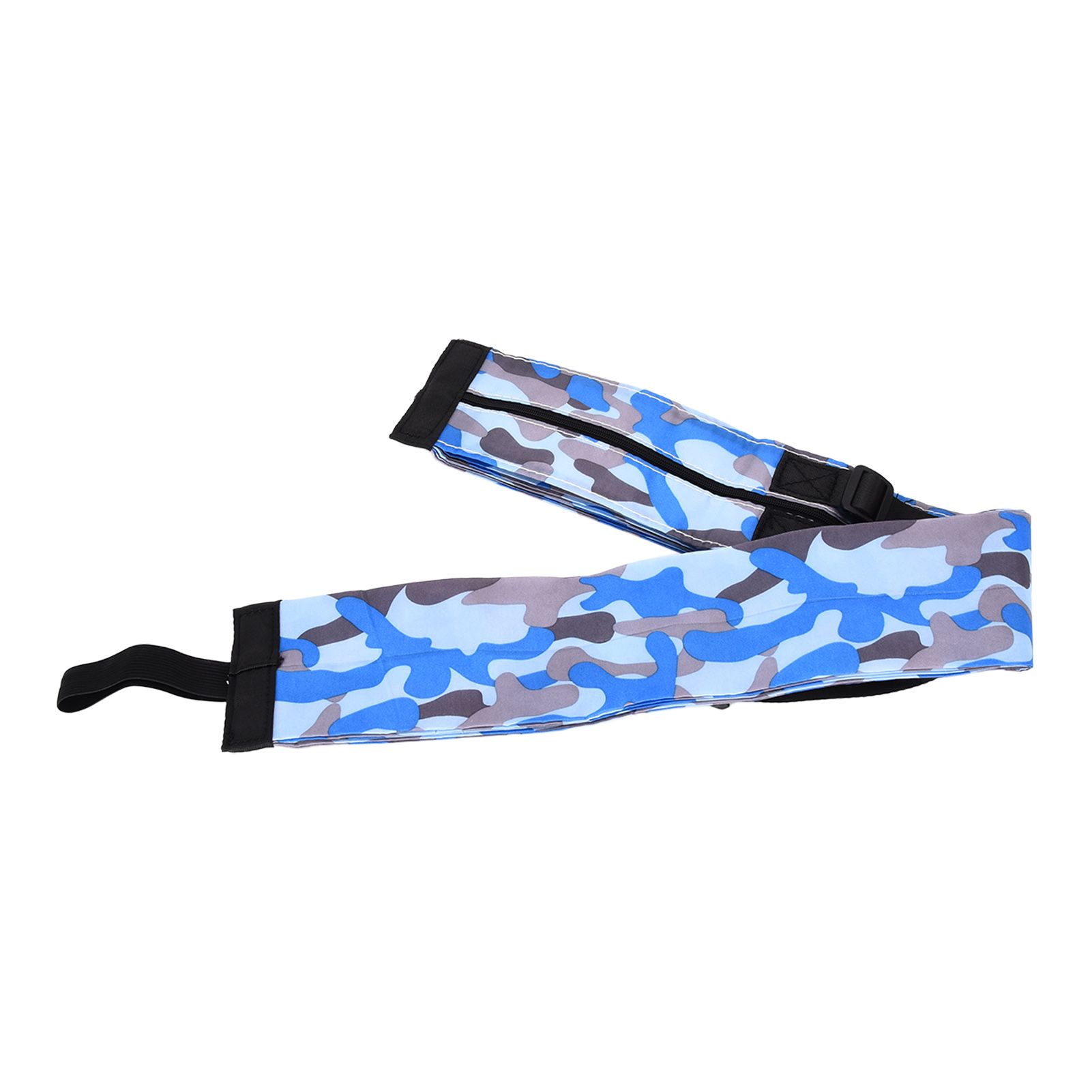 High Capacity Storage Bag Travel Single Shoulder Waterproof Shopping Bag Portable Folding Storage BagBlue Camouflage - Image 6