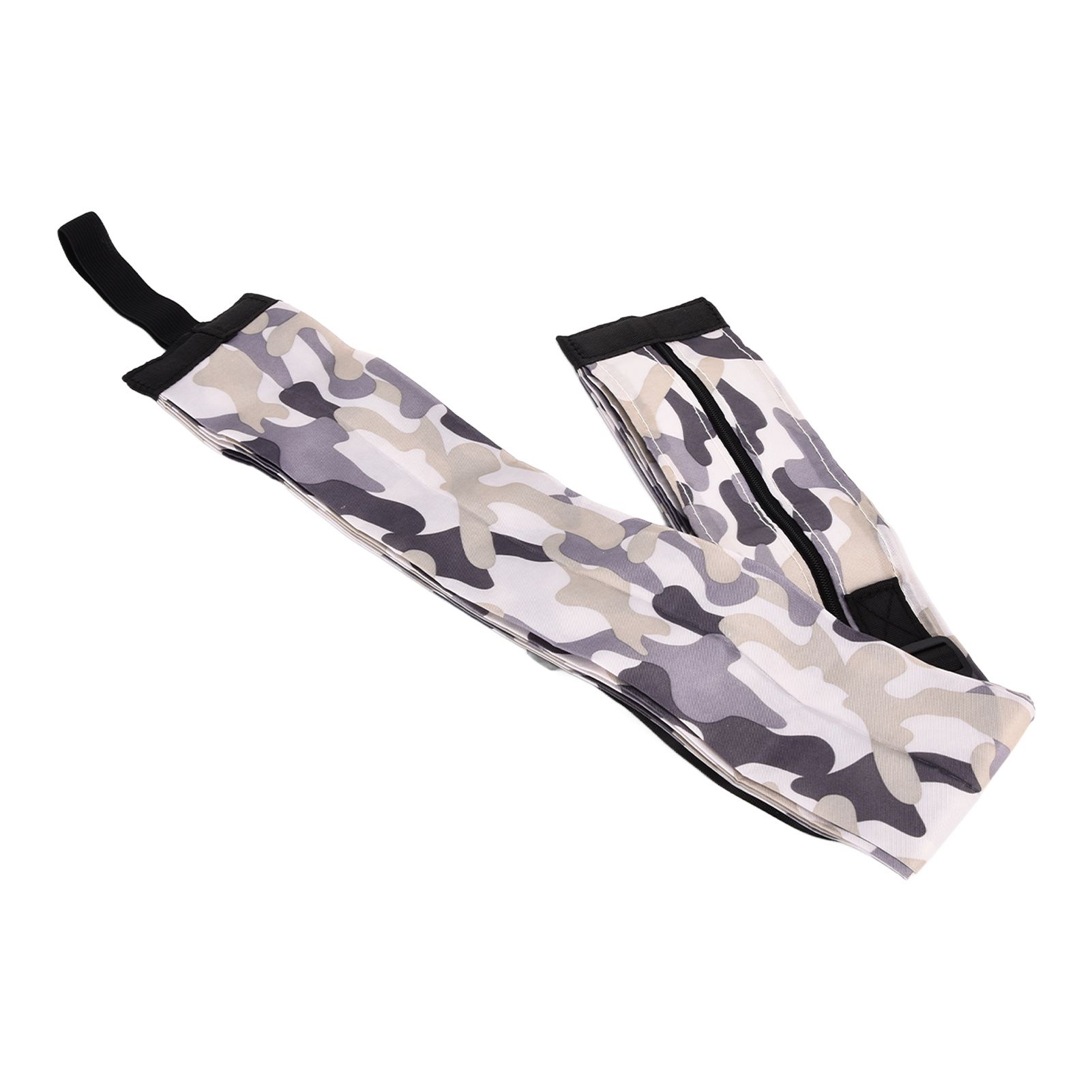High Capacity Storage Bag Travel Single Shoulder Waterproof Shopping Bag Portable Folding Storage BagGray Camouflage - Image 5