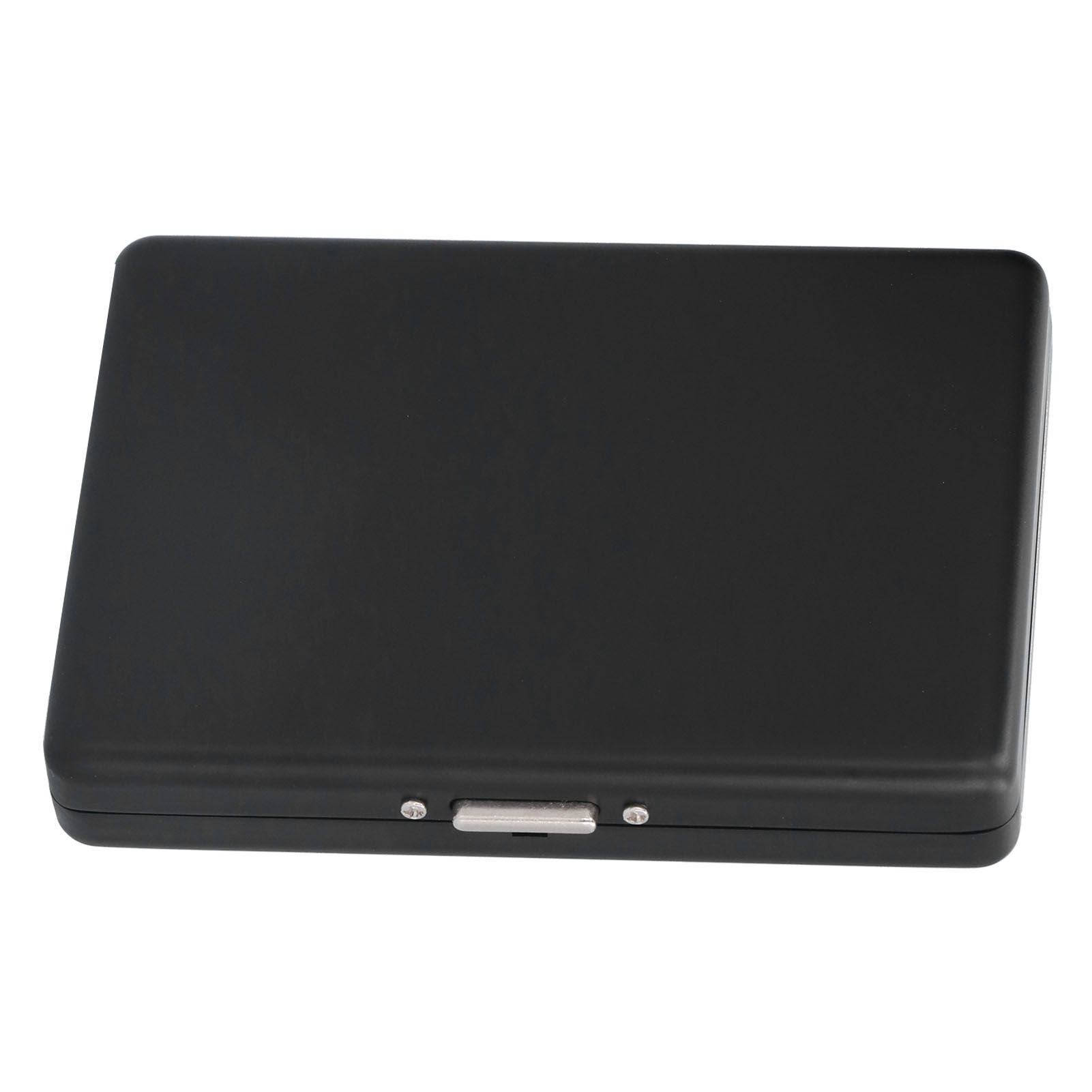 Fashionable Cigarette Case Brushed Aluminum Alloy Business Card Storage Box for Briefcase(Card Black Cigarette Box ) - Image 3