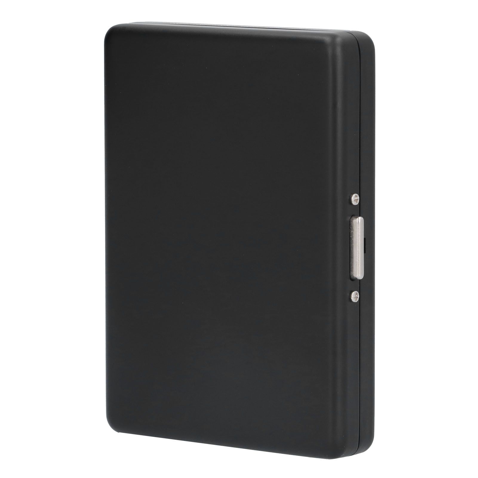 Fashionable Cigarette Case Brushed Aluminum Alloy Business Card Storage Box for Briefcase(Card Black Cigarette Box ) - Image 4