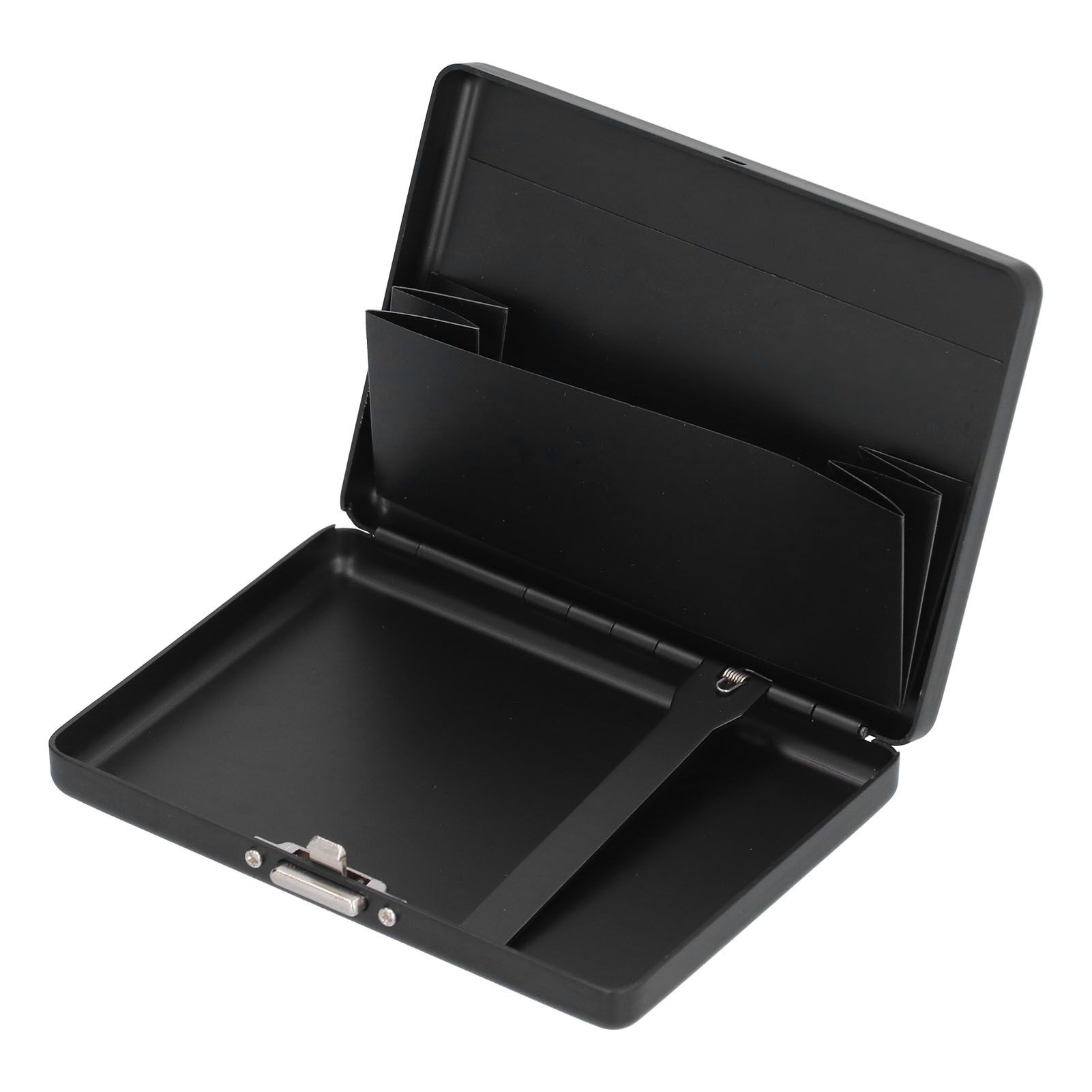 Fashionable Cigarette Case Brushed Aluminum Alloy Business Card Storage Box for Briefcase(Card Black Cigarette Box ) - Image 6