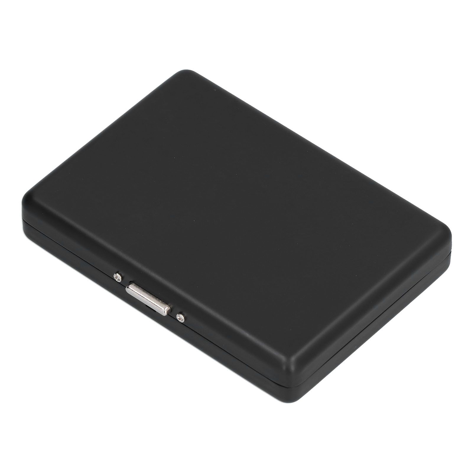 Fashionable Cigarette Case Brushed Aluminum Alloy Business Card Storage Box for Briefcase(Card Black Cigarette Box ) - Image 7