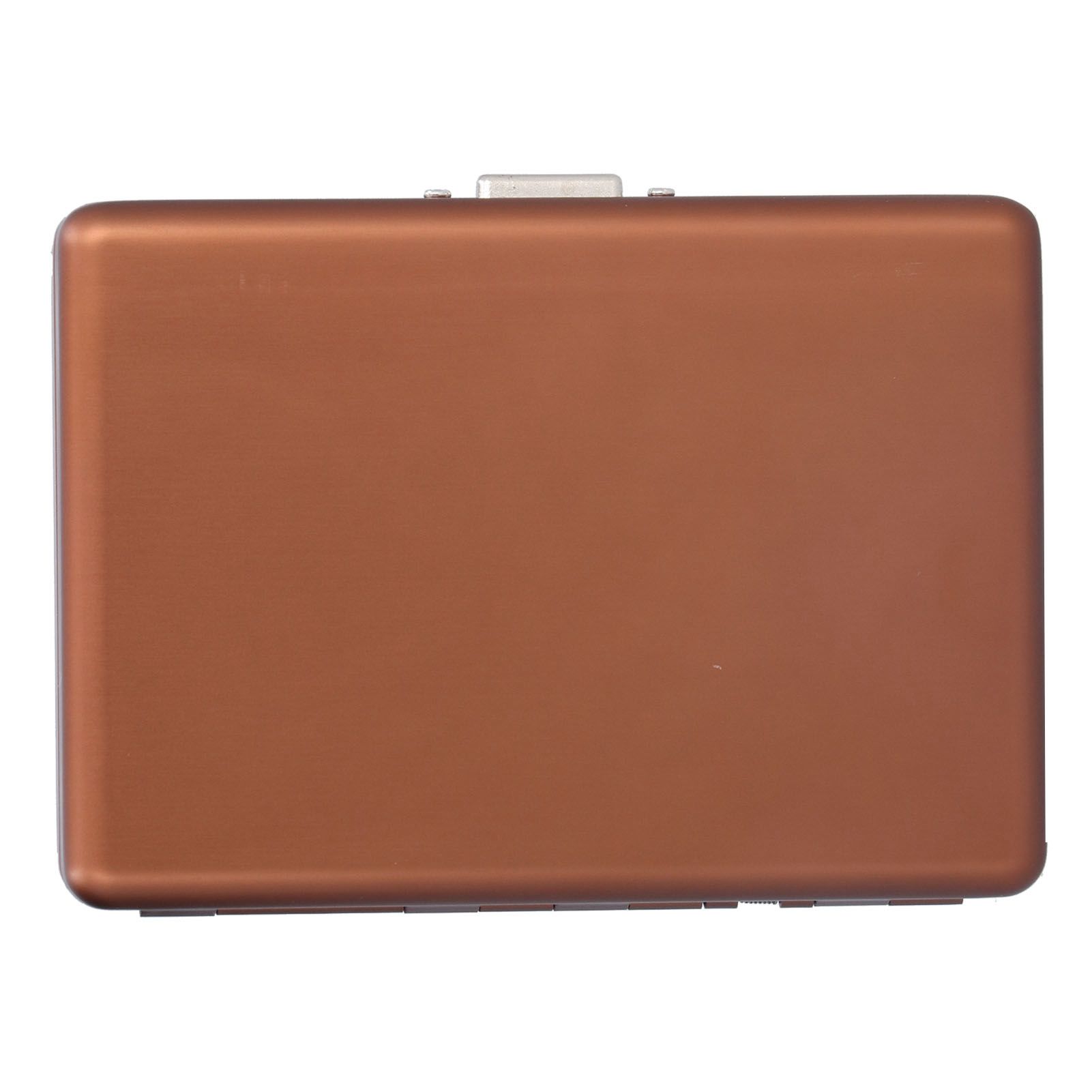 Fashionable Cigarette Case Brushed Aluminum Alloy Business Card Storage Box for Briefcase(Card Coffee Cigarette Box ) - Image 1