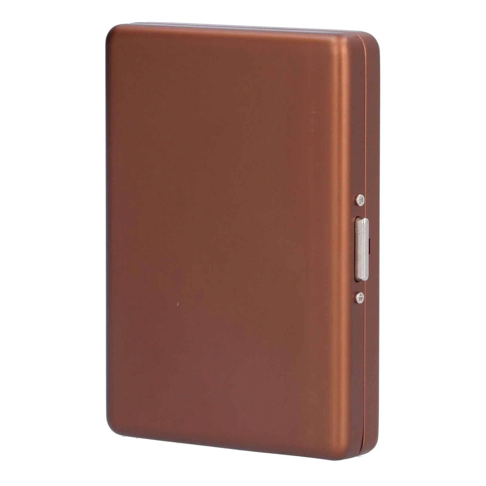 Fashionable Cigarette Case Brushed Aluminum Alloy Business Card Storage Box for Briefcase(Card Coffee Cigarette Box ) - Image 2