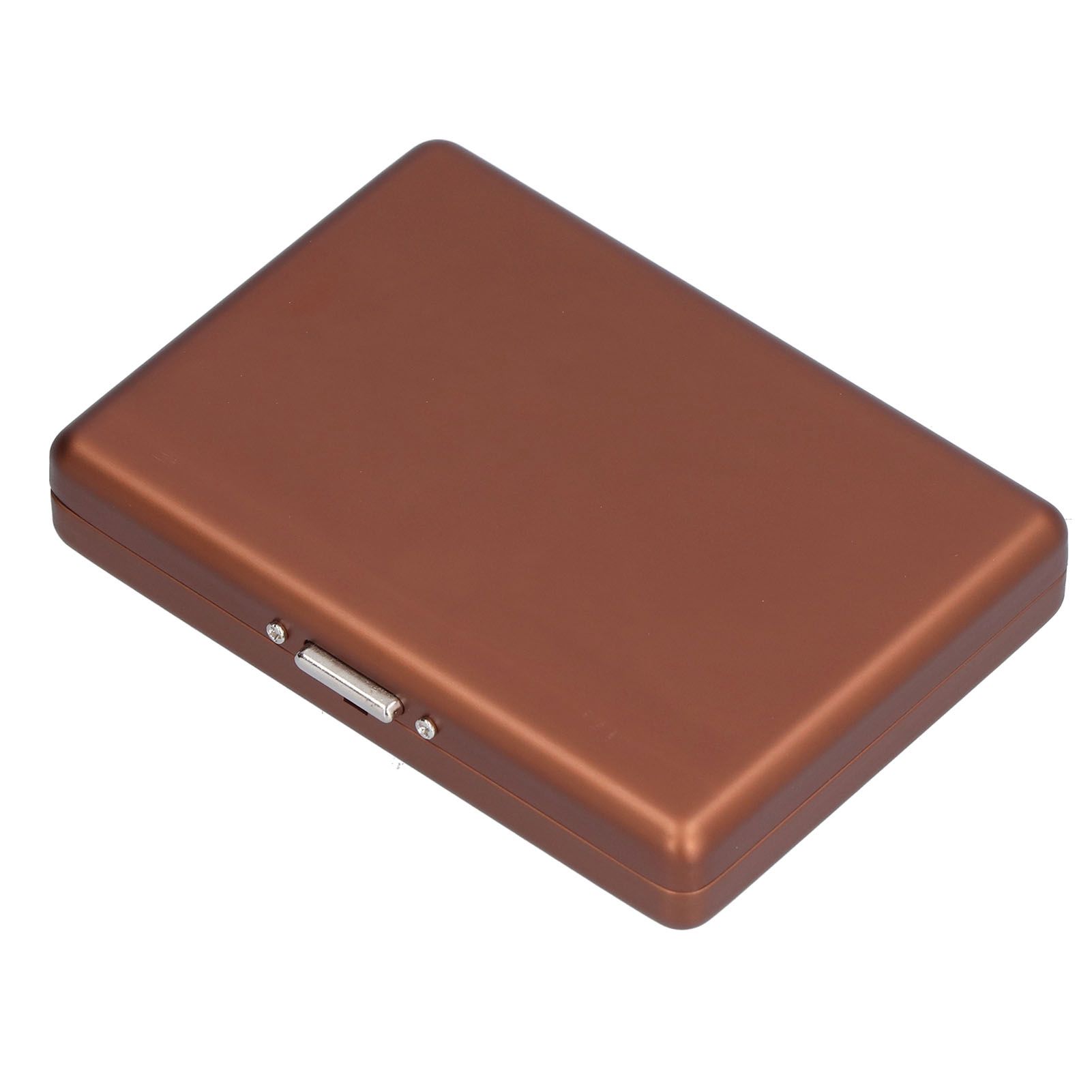 Fashionable Cigarette Case Brushed Aluminum Alloy Business Card Storage Box for Briefcase(Card Coffee Cigarette Box ) - Image 3