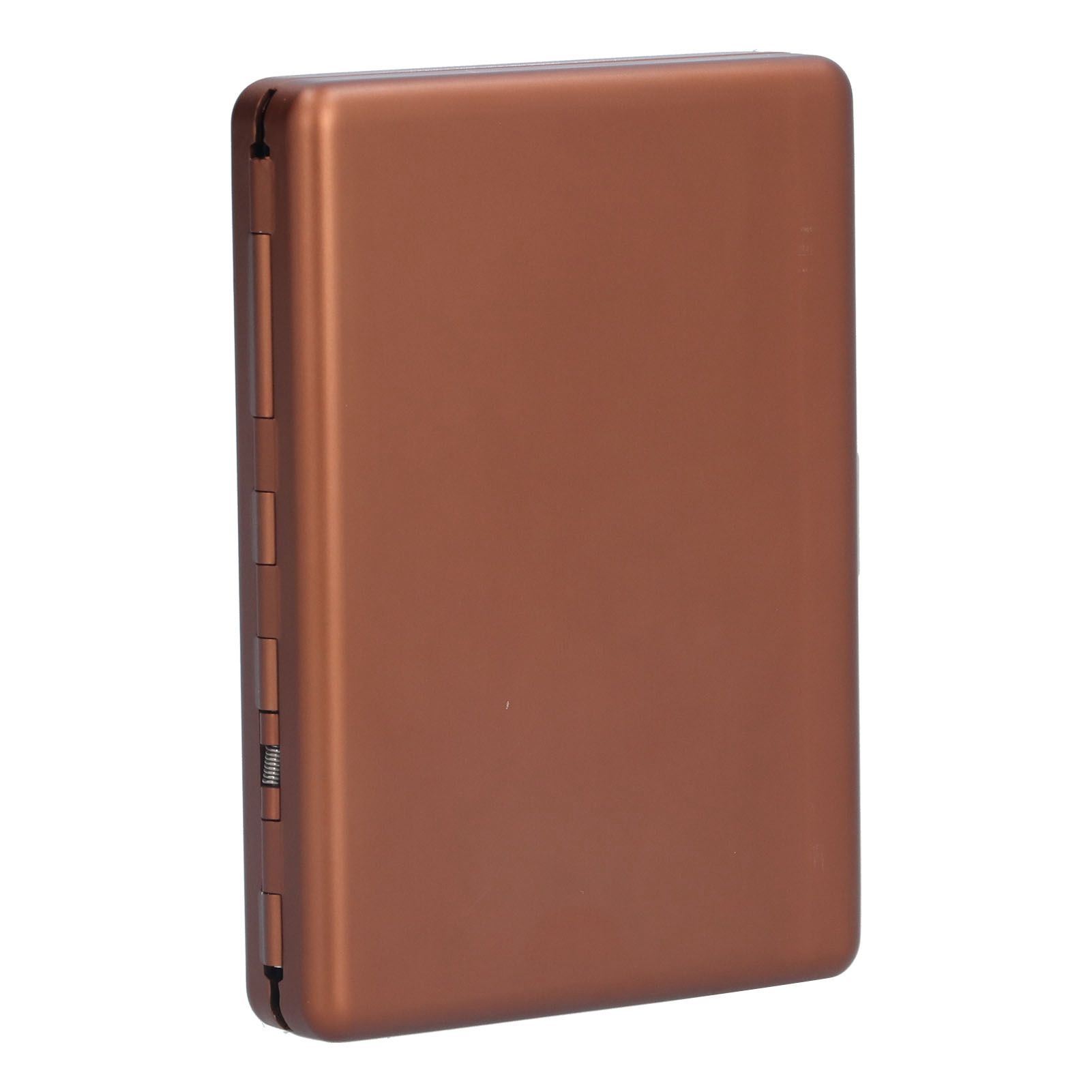 Fashionable Cigarette Case Brushed Aluminum Alloy Business Card Storage Box for Briefcase(Card Coffee Cigarette Box ) - Image 4