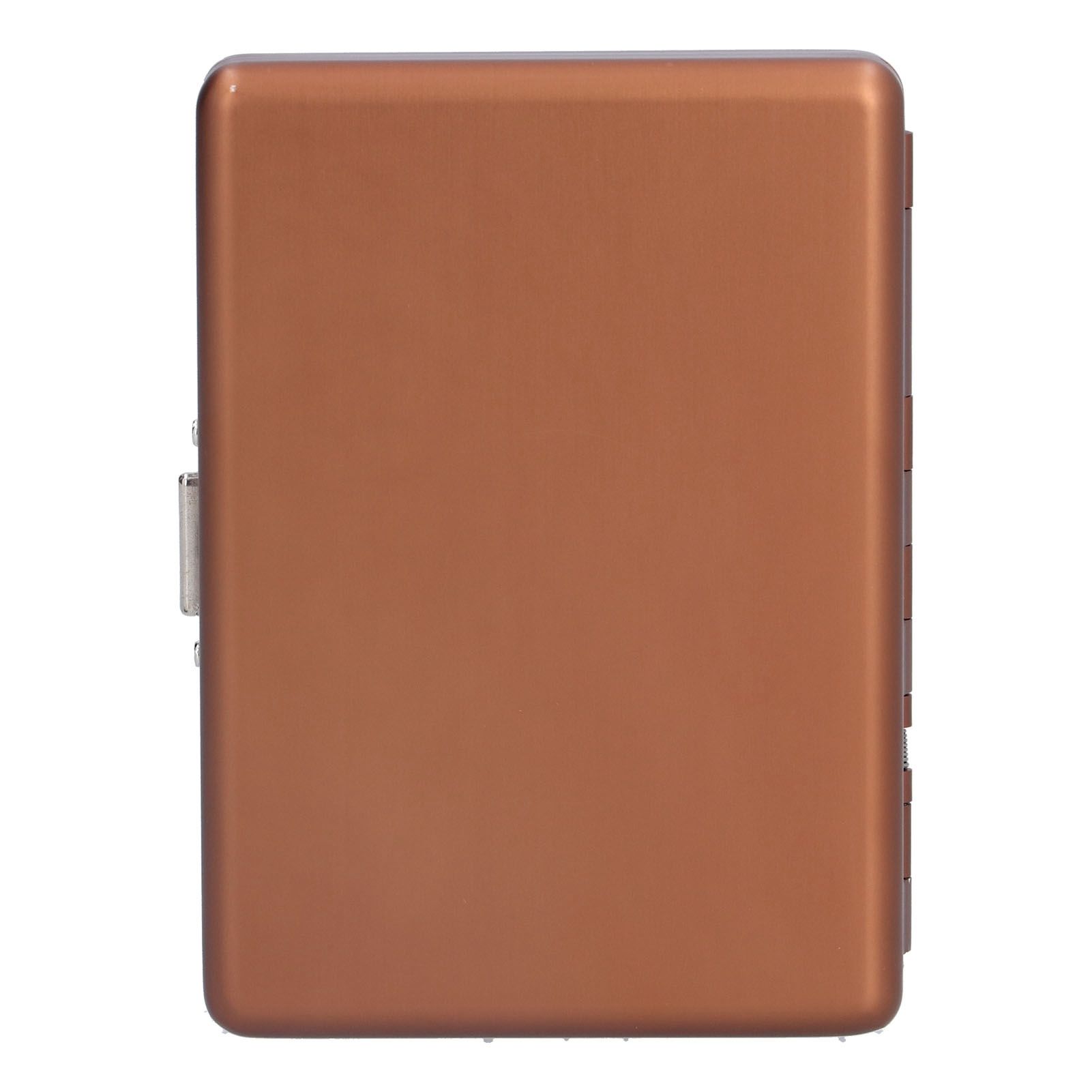 Fashionable Cigarette Case Brushed Aluminum Alloy Business Card Storage Box for Briefcase(Card Coffee Cigarette Box ) - Image 5