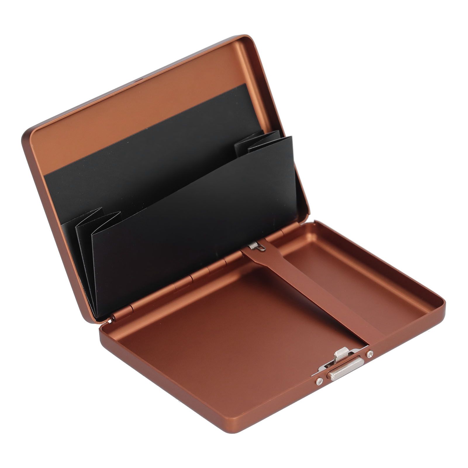 Fashionable Cigarette Case Brushed Aluminum Alloy Business Card Storage Box for Briefcase(Card Coffee Cigarette Box ) - Image 7