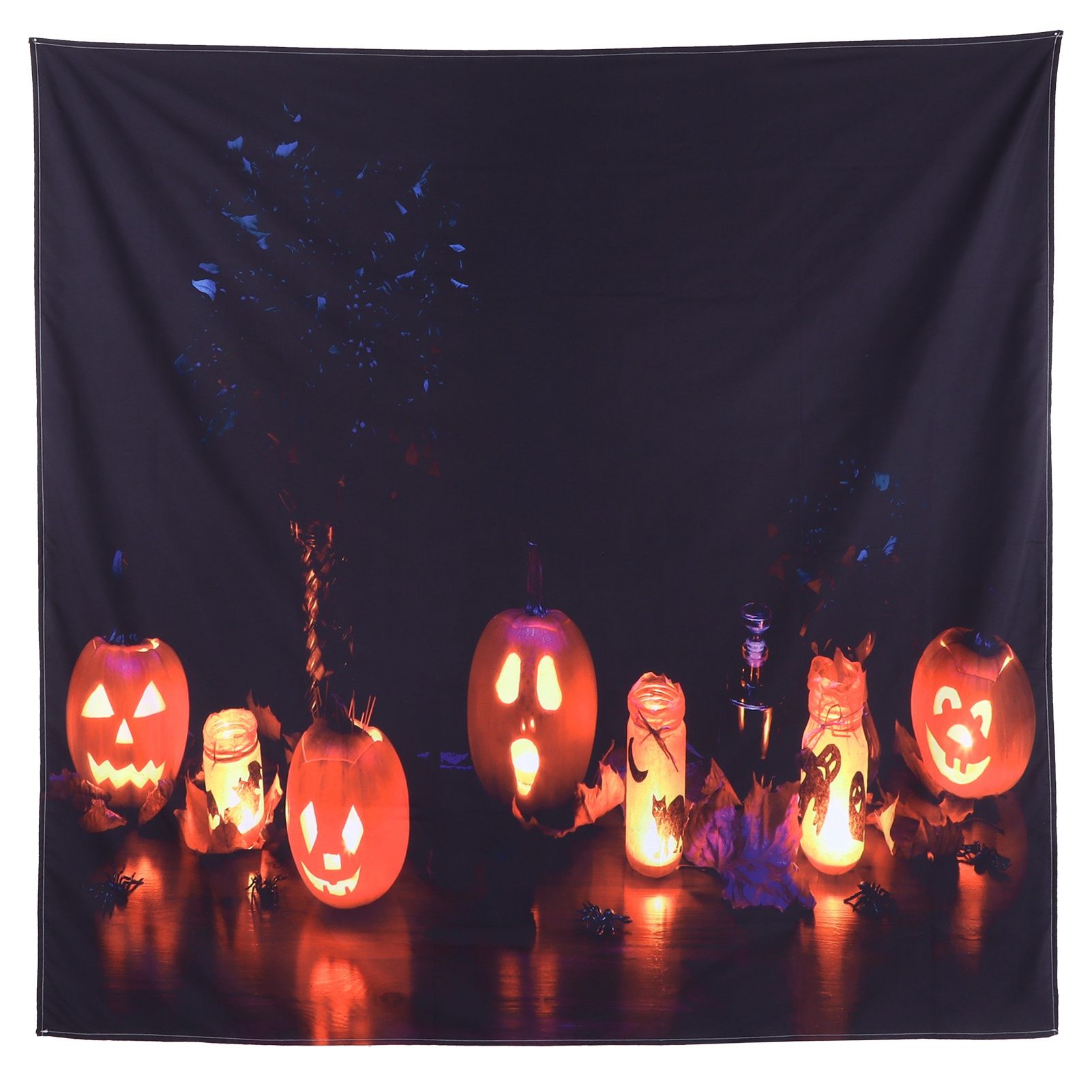 Halloween Tapestry Decorative Wall Hanging Carpet for Bedroom Living Room Office Festival230x180cm / 90.6x70.9in - Image 1