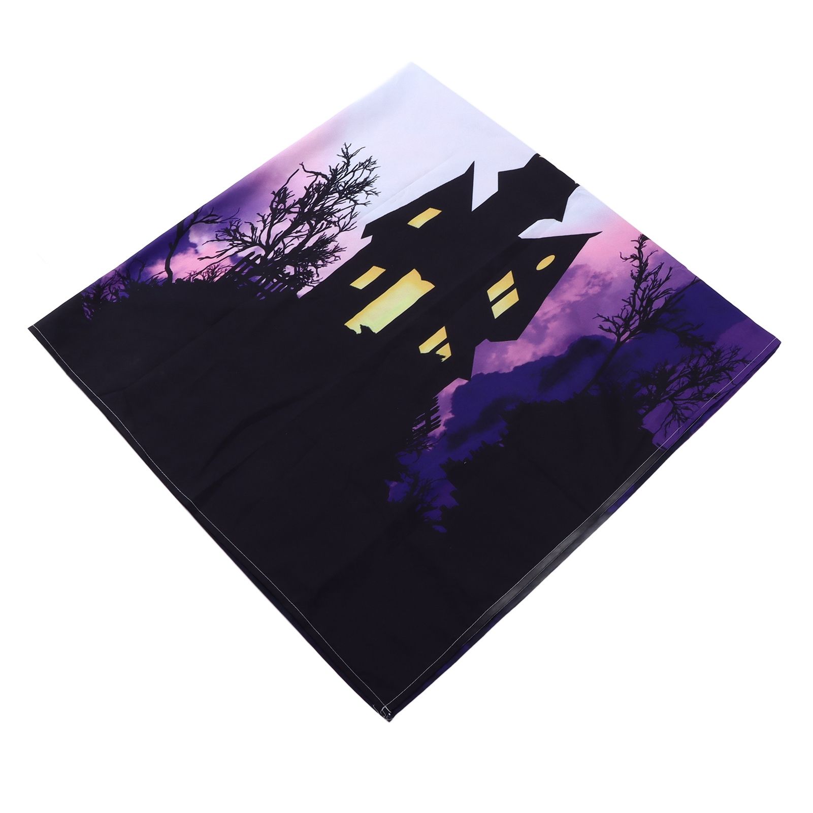 Halloween Castle Pattern Tapestry Wall Hanging Carpet Photography Background Home Party Decoration150x150cm / 59.1x59.1in - Image 8