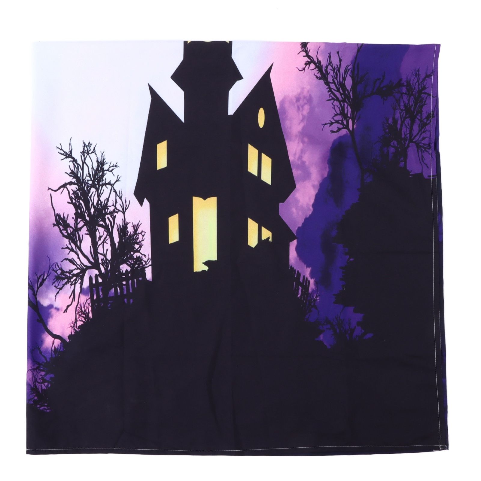 Halloween Castle Pattern Tapestry Wall Hanging Carpet Photography Background Home Party Decoration200x150cm / 78.7x59.1in - Image 4