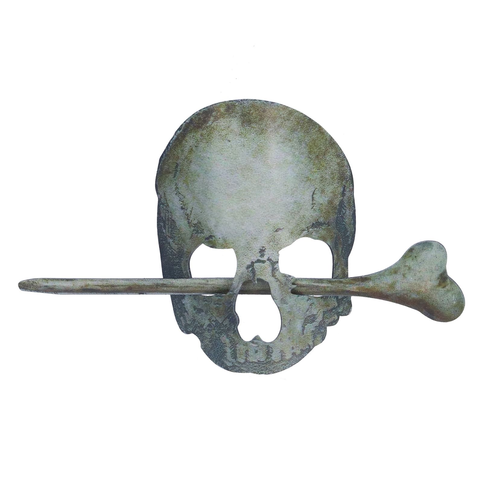 Halloween Hairpin Iron Small Exquisite Reusable Lifelike Halloween Hair Stick for Party Bar HomeSkull - Image 1