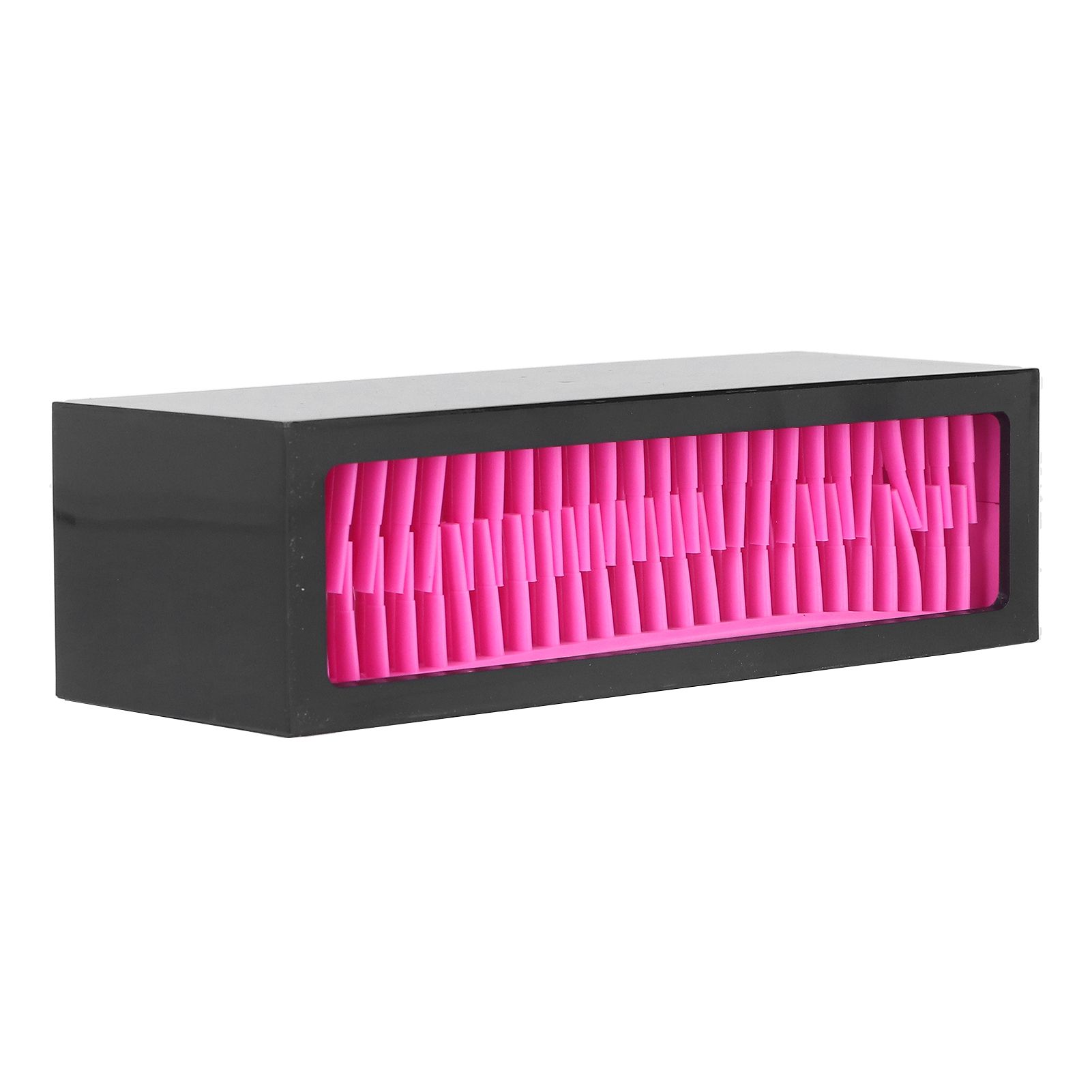 Desktop Storage Box Silicone Cosmetic Organizer Makeup Brush Holder Lipstick StandRose Red - Image 7