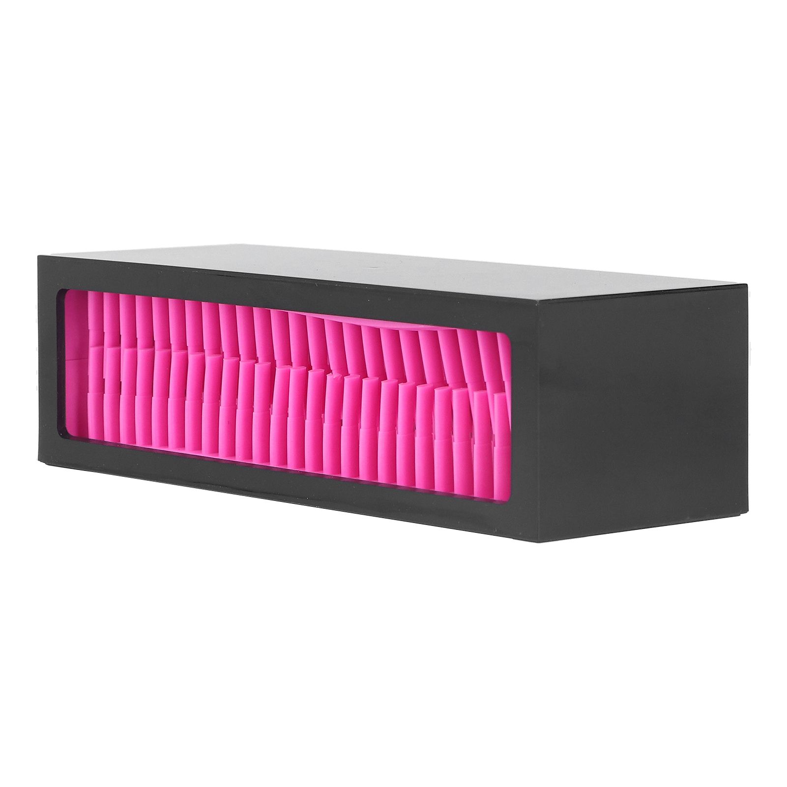 Desktop Storage Box Silicone Cosmetic Organizer Makeup Brush Holder Lipstick StandRose Red - Image 8