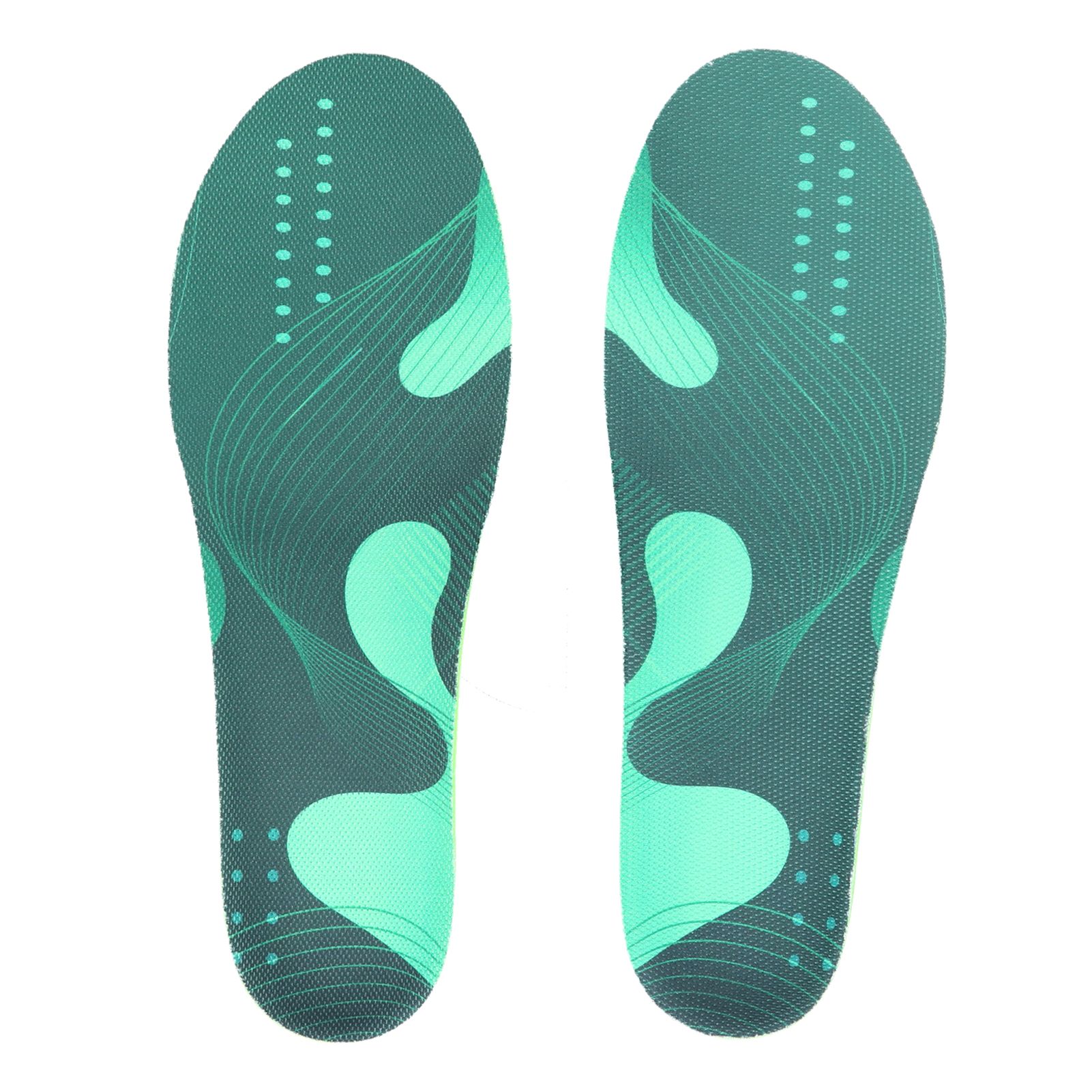 1 Pair Unisex Insole Breathable Elastic Shock Absorbing Foot Arch Support Orthopedic Shoe Pads L 44-47 - Image 1