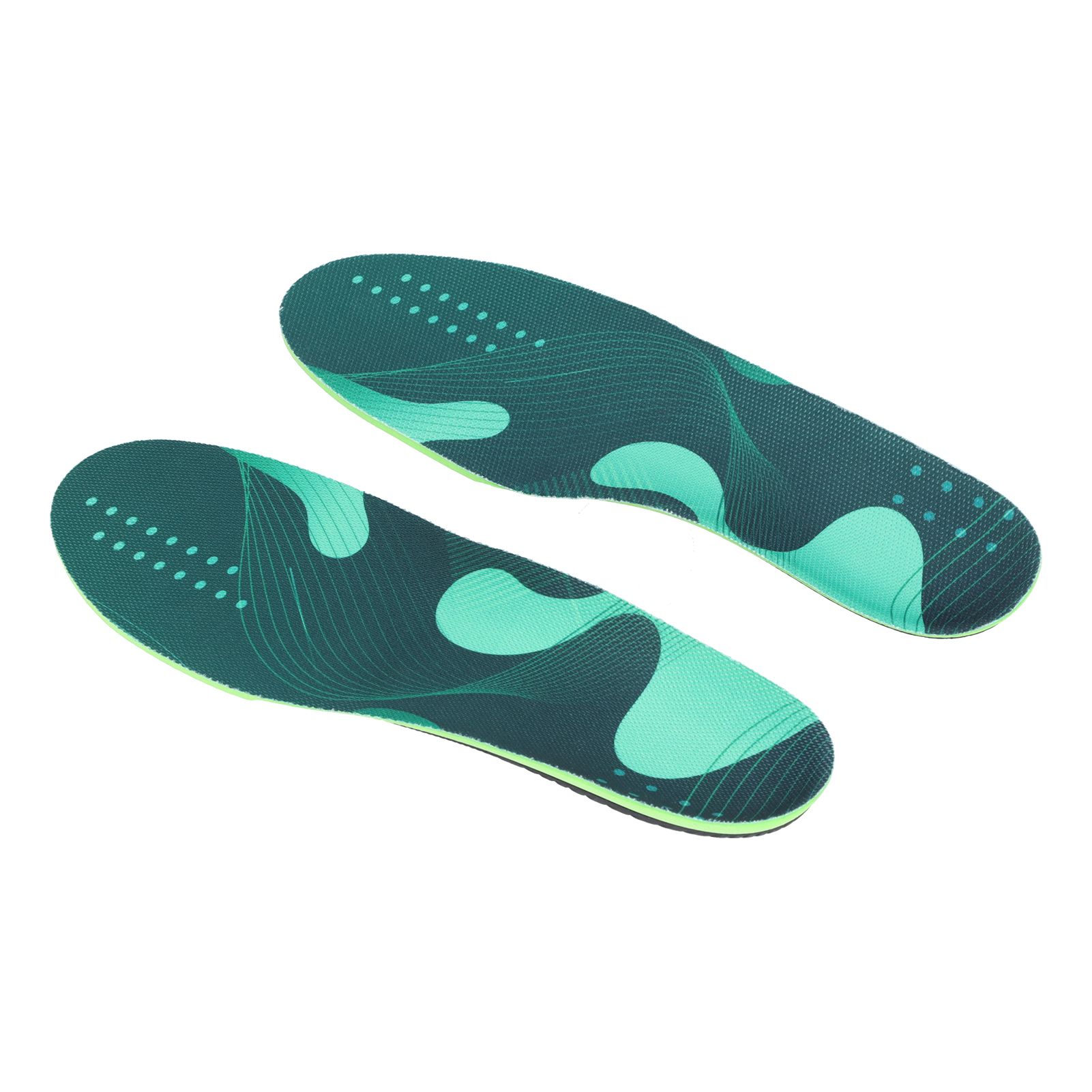 1 Pair Unisex Insole Breathable Elastic Shock Absorbing Foot Arch Support Orthopedic Shoe Pads L 44-47 - Image 3