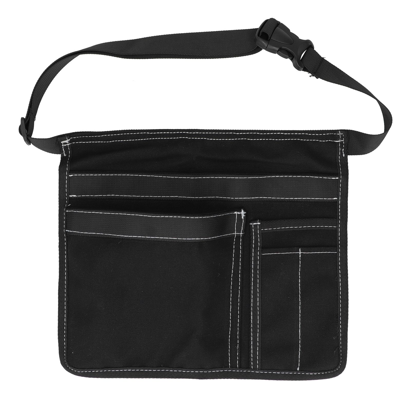 Unilateral Waist Hanging Tool Bag Wear Resistant Oxford Cloth Adjustable Tools Organizer for GardenBlack - Image 1