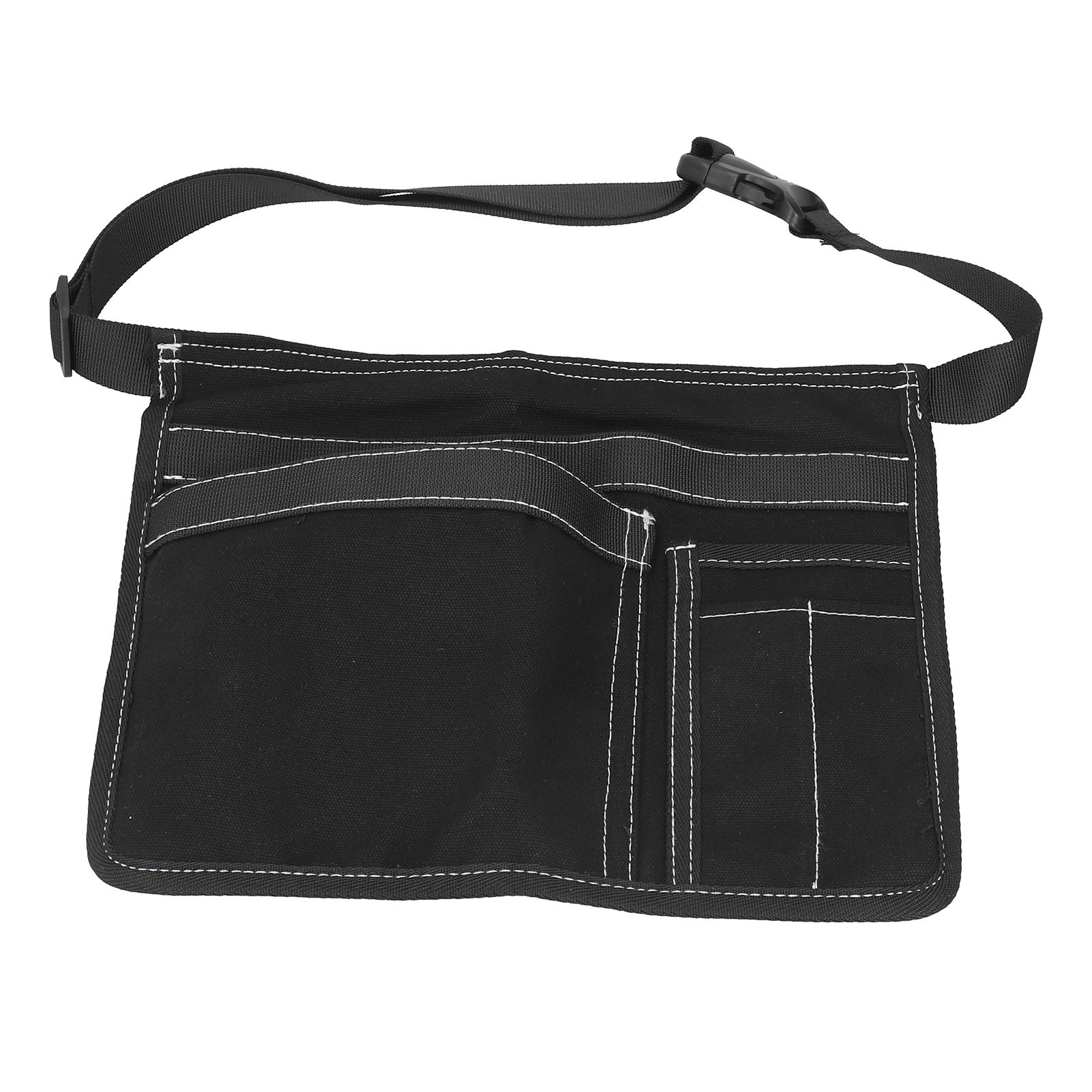 Unilateral Waist Hanging Tool Bag Wear Resistant Oxford Cloth Adjustable Tools Organizer for GardenBlack - Image 3