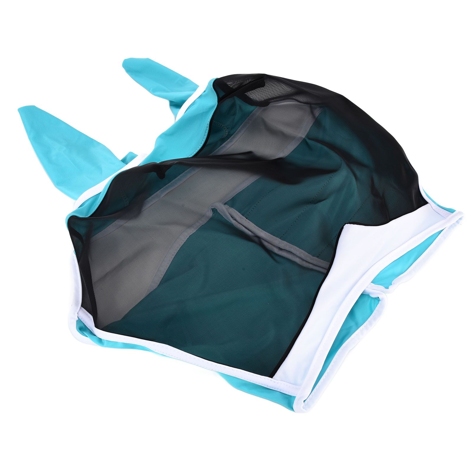 Breathable Horse Mask Universal Adjustable Elastic Mosquito Fly Repelling Veil Cover ProtectorGreen L 80x114x45cm / 31.5x44.9x17.7in - Image 8