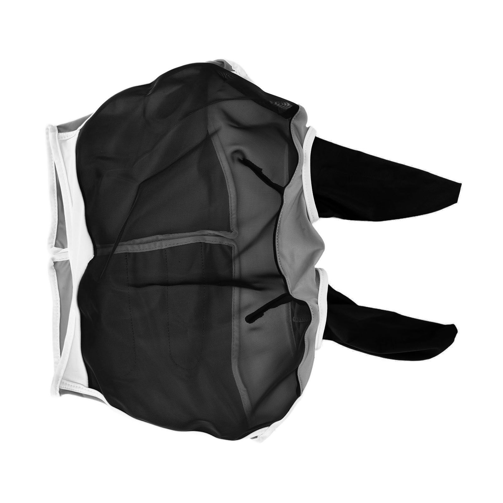 Breathable Horse Mask Universal Adjustable Elastic Mosquito Fly Repelling Veil Cover ProtectorBlack L 80x114x45cm / 31.5x44.9x17.7in - Image 3
