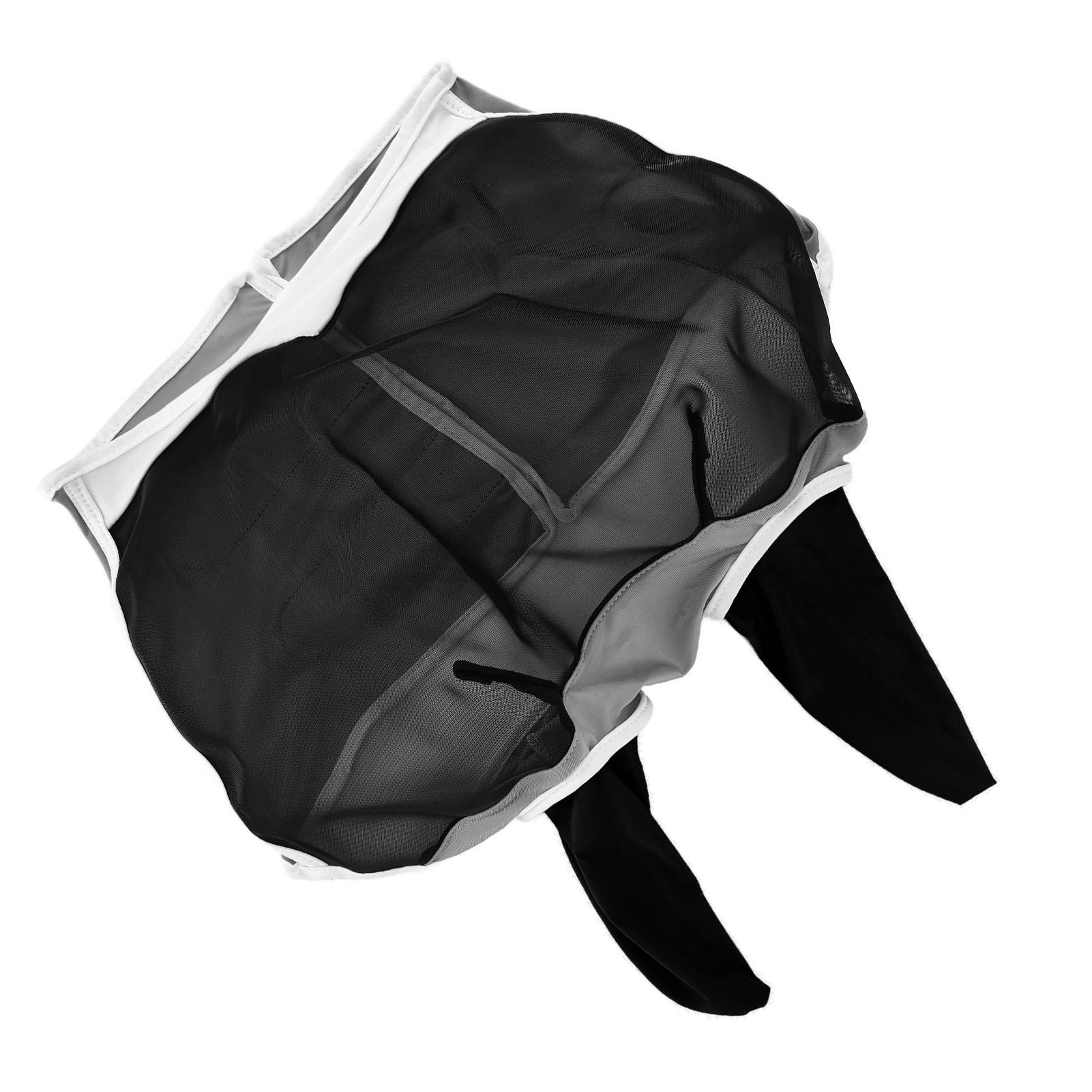 Breathable Horse Mask Universal Adjustable Elastic Mosquito Fly Repelling Veil Cover ProtectorBlack L 80x114x45cm / 31.5x44.9x17.7in - Image 4