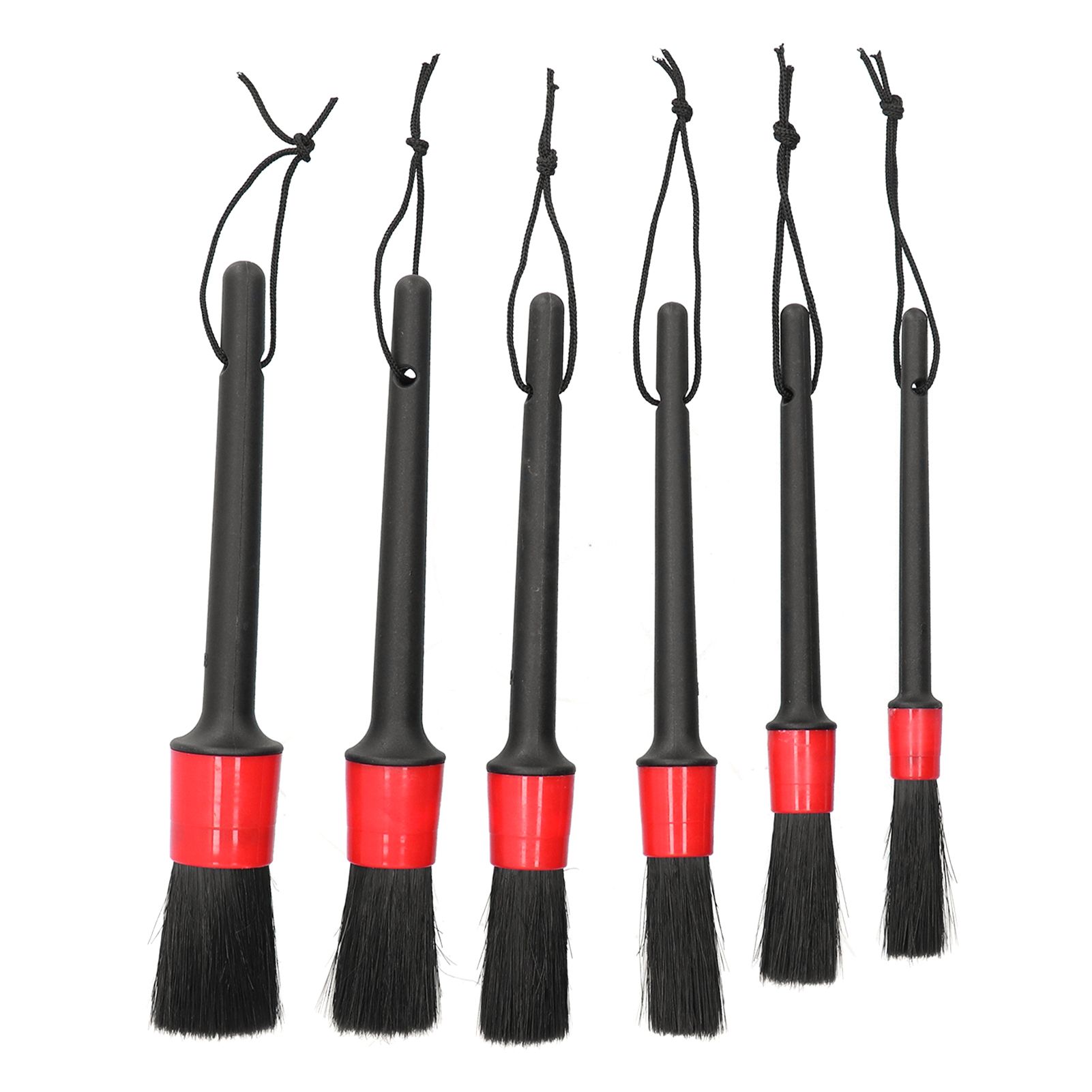 6Pcs Car Detailing Brushes Cleaning Brush Set for Wheels Tire Interior Exterior Air Vents Cleaning Tools Kit - Image 1