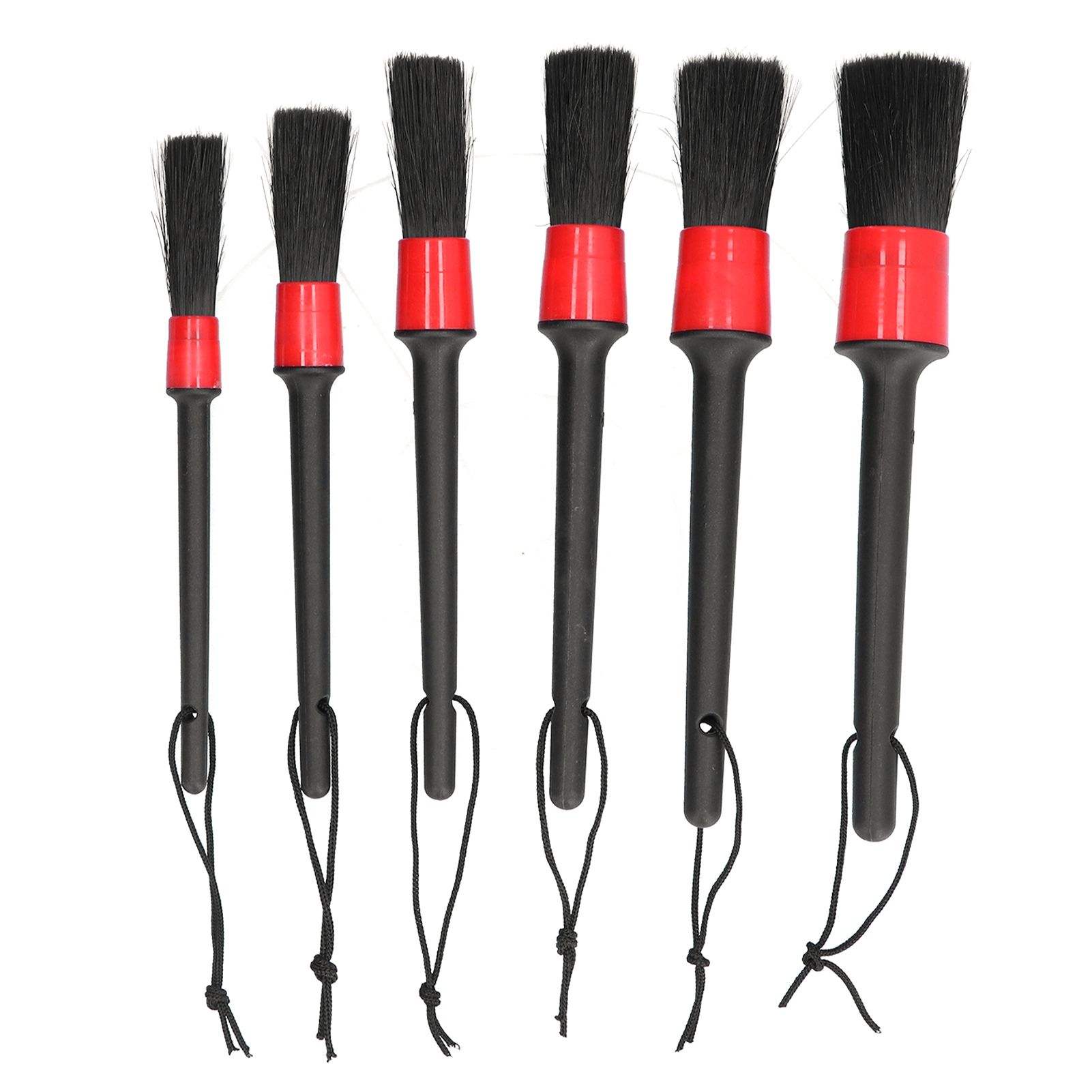 6Pcs Car Detailing Brushes Cleaning Brush Set for Wheels Tire Interior Exterior Air Vents Cleaning Tools Kit - Image 2
