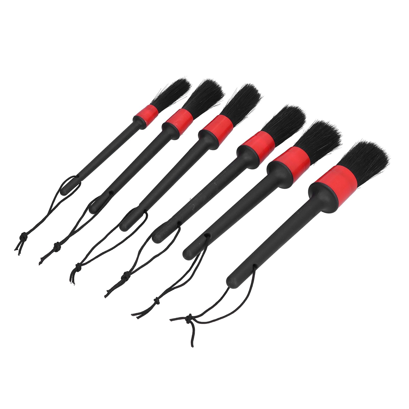 6Pcs Car Detailing Brushes Cleaning Brush Set for Wheels Tire Interior Exterior Air Vents Cleaning Tools Kit - Image 4